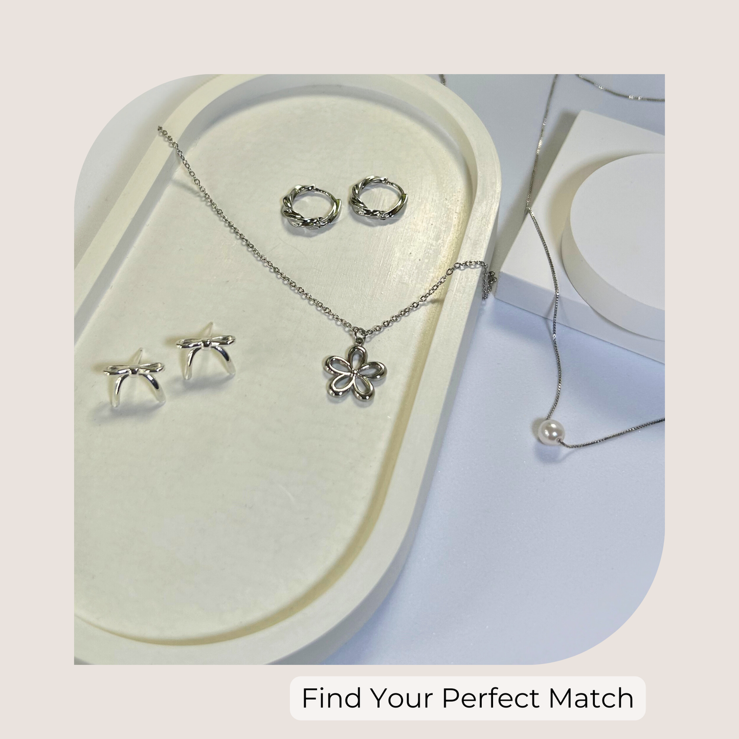 Silver Swirls Hoop Earrings