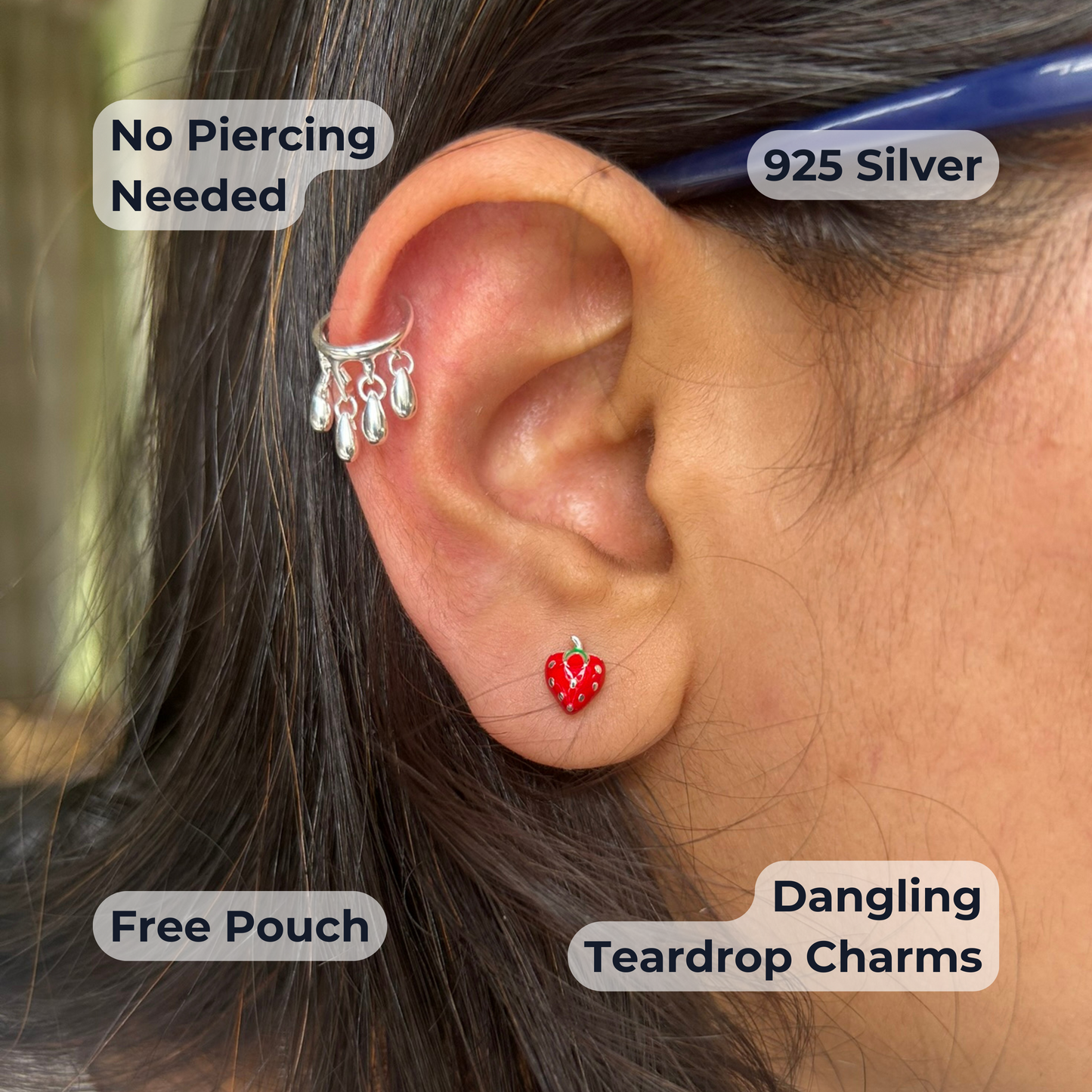 Swing Ear Cuff | 925 Sterling Silver