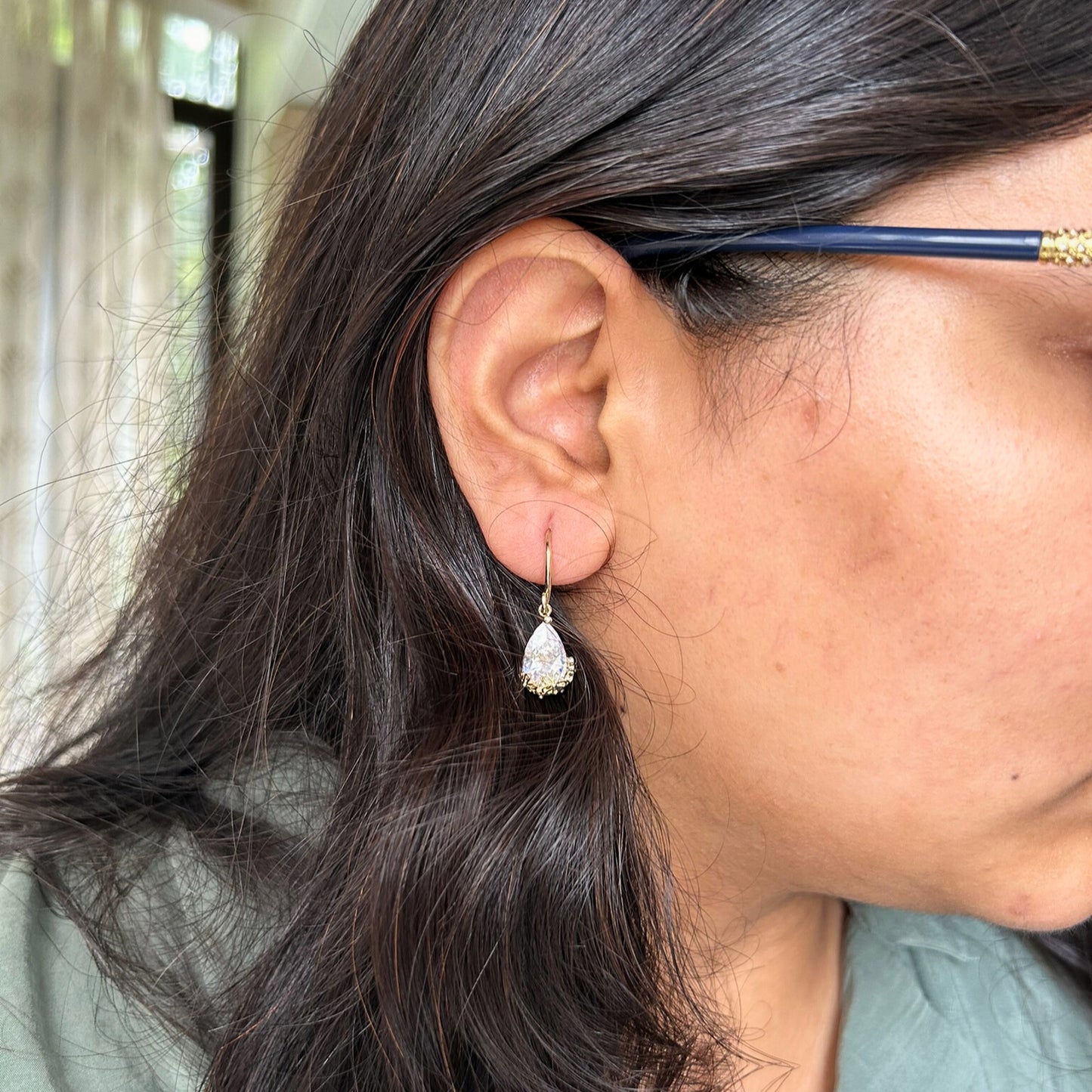 floral earrings