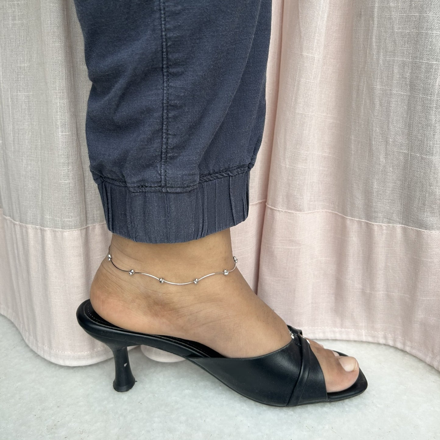Wave Anklet | 925 Sterling Silver