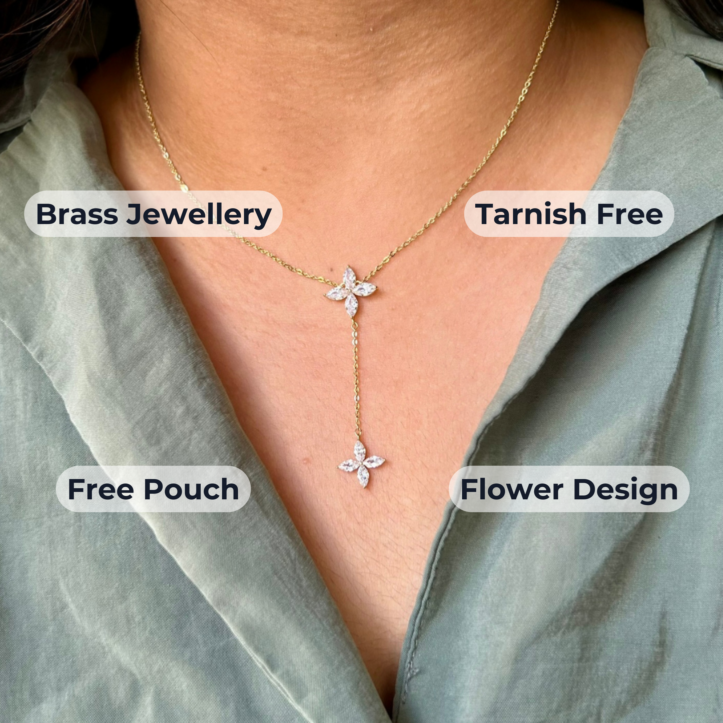 Four Petal Necklace