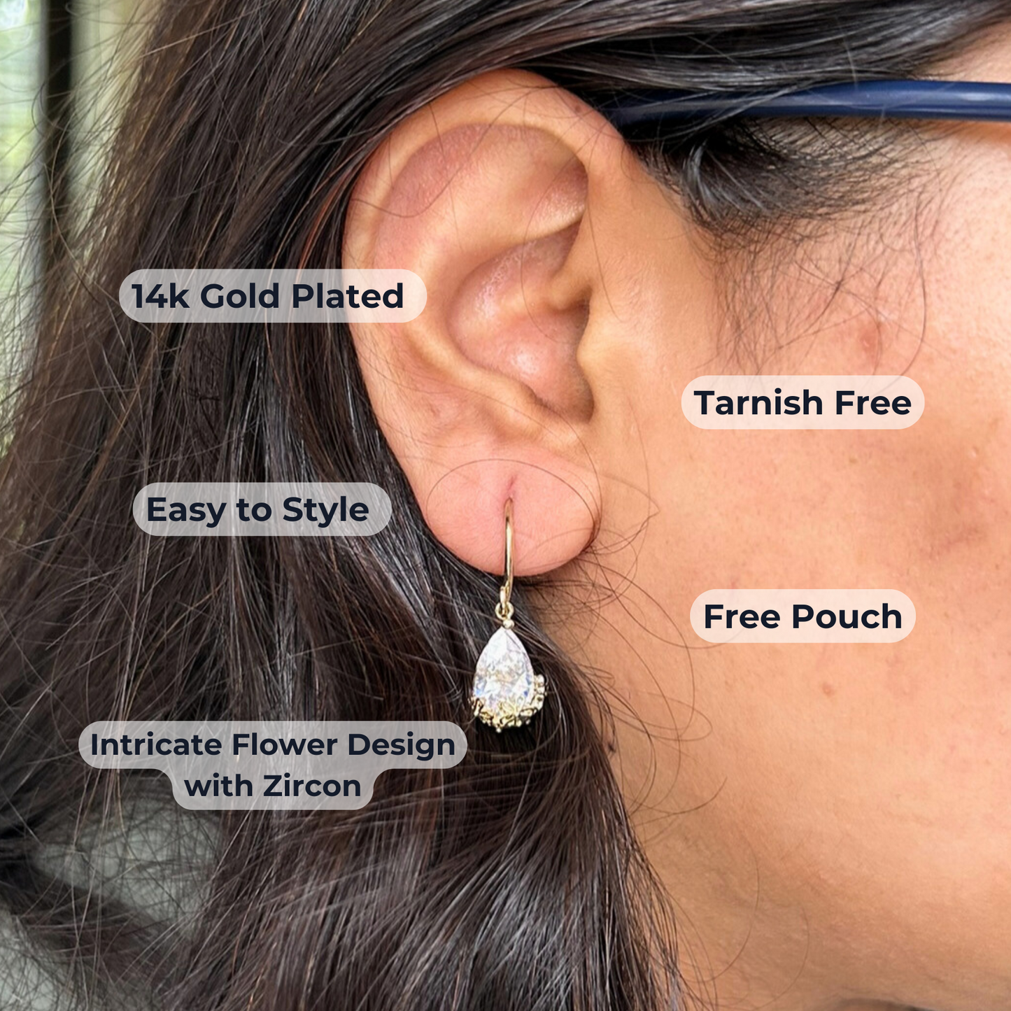 Tarnish free earrings