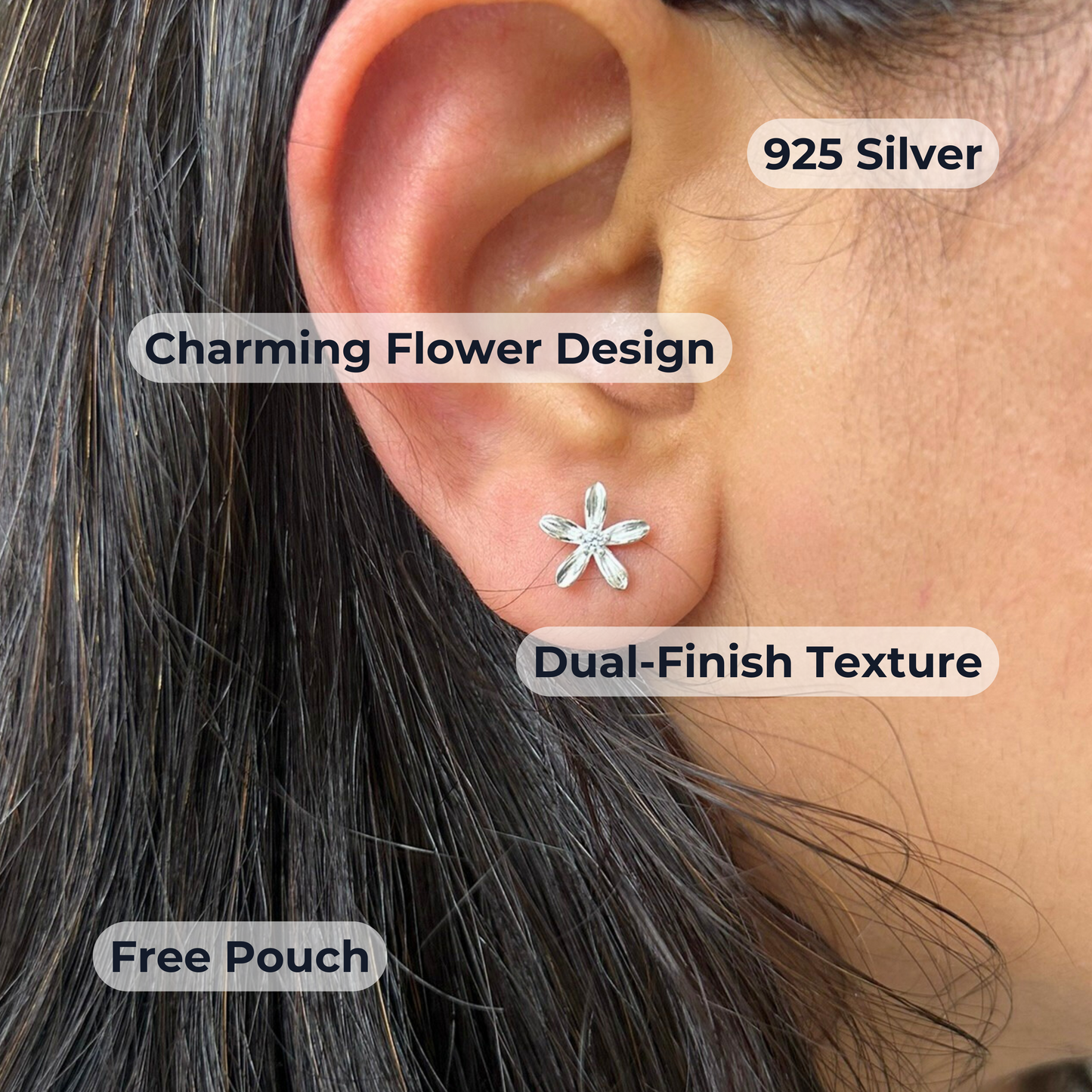 Flora Earrings | 925 Sterling Silver
