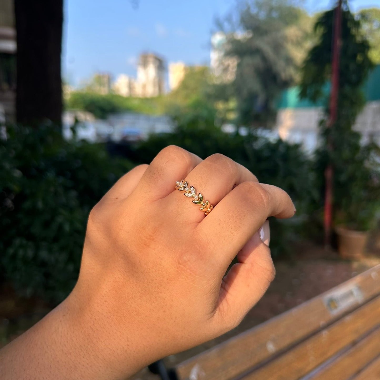 gold plated ring women
