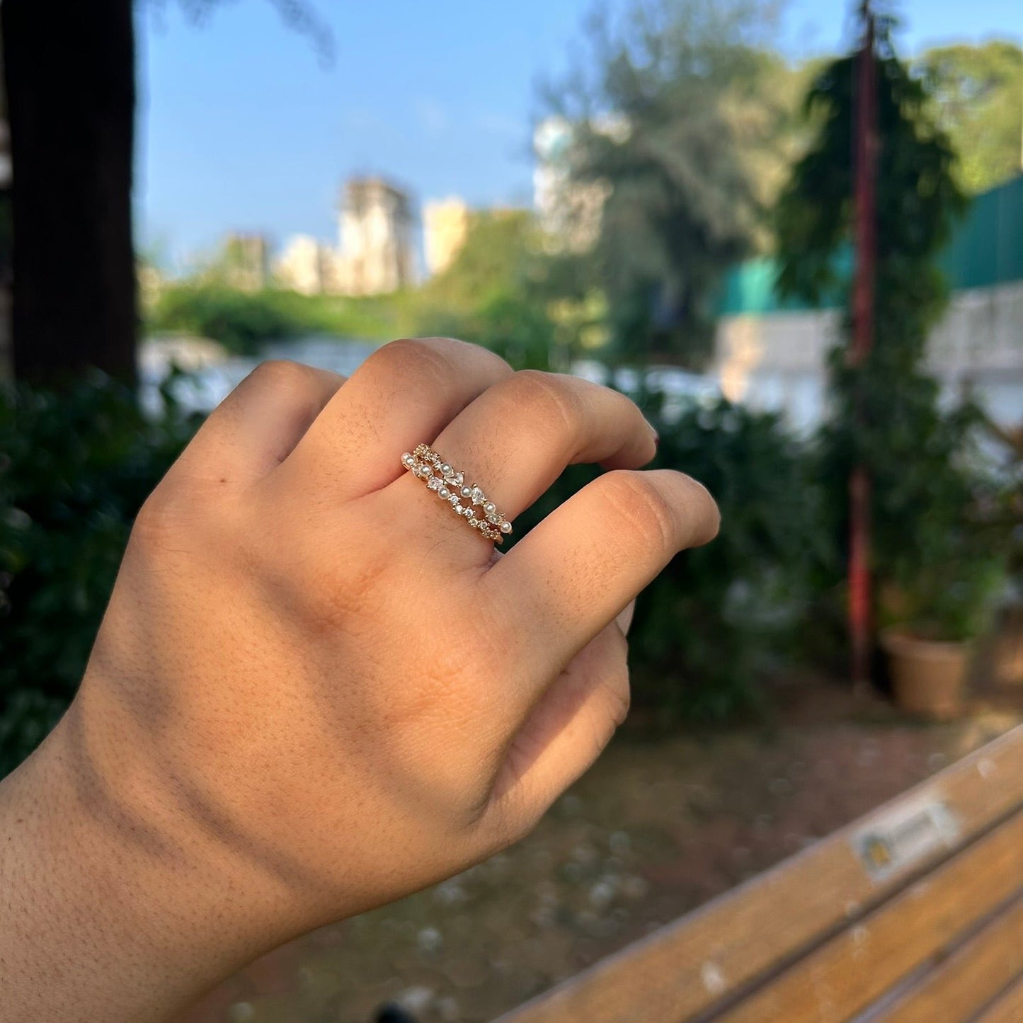zircon stone ring