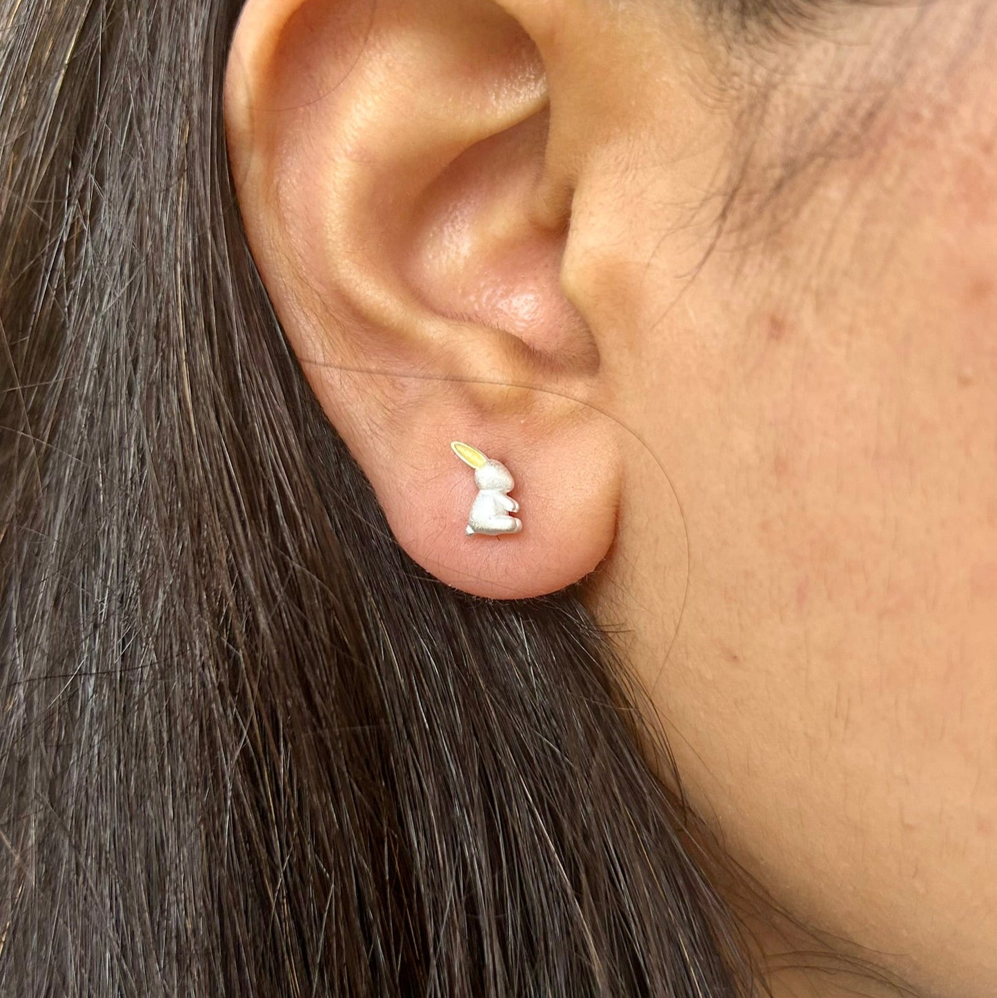 Bunny Earrings 925 Sterling Silver