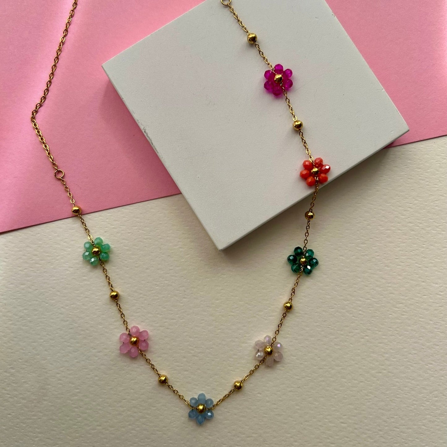 Bloom Necklace | Hypoallergenic Gold Necklace | Delphin Jewels