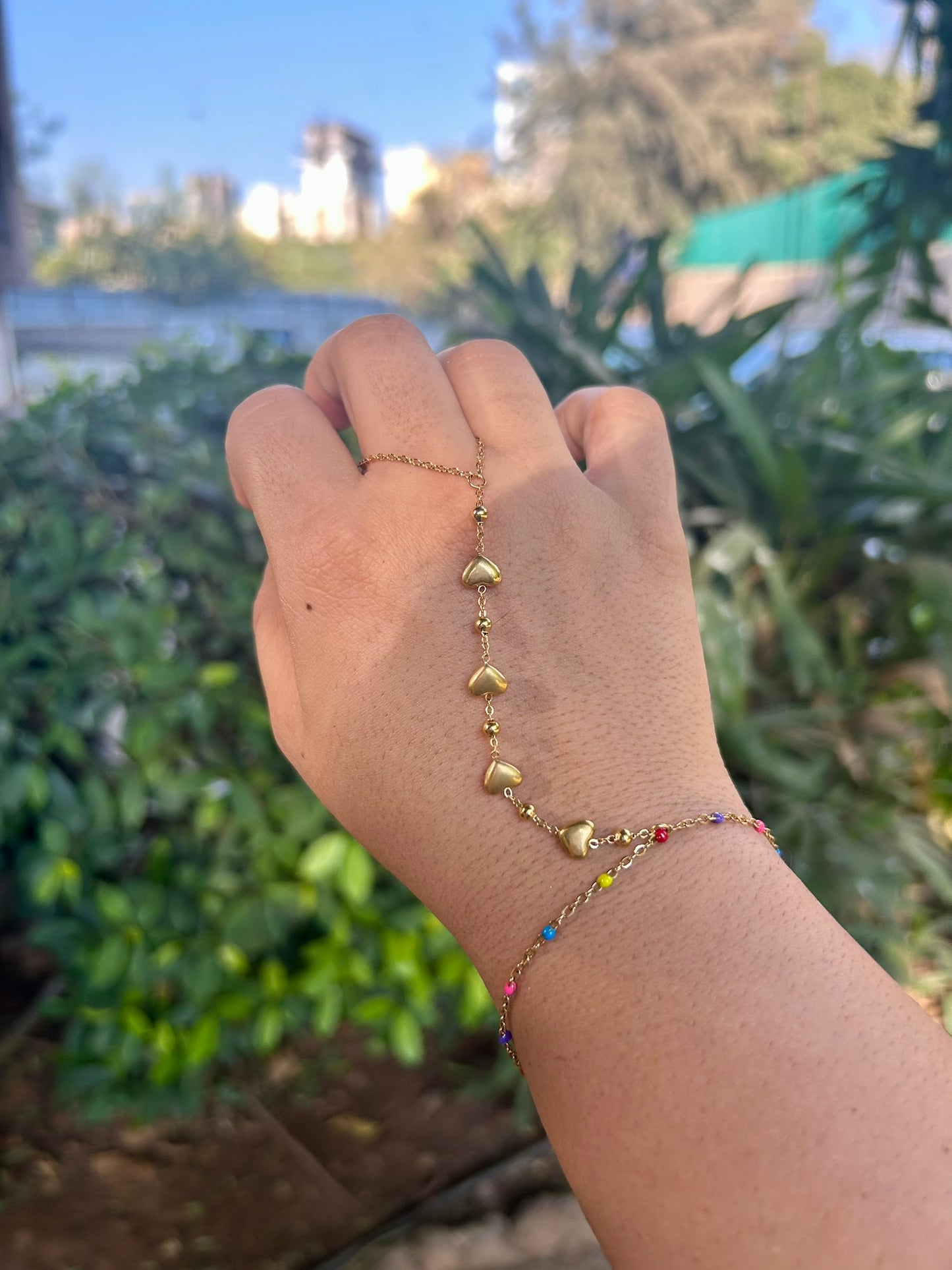 Larkspur Ring Bracelet