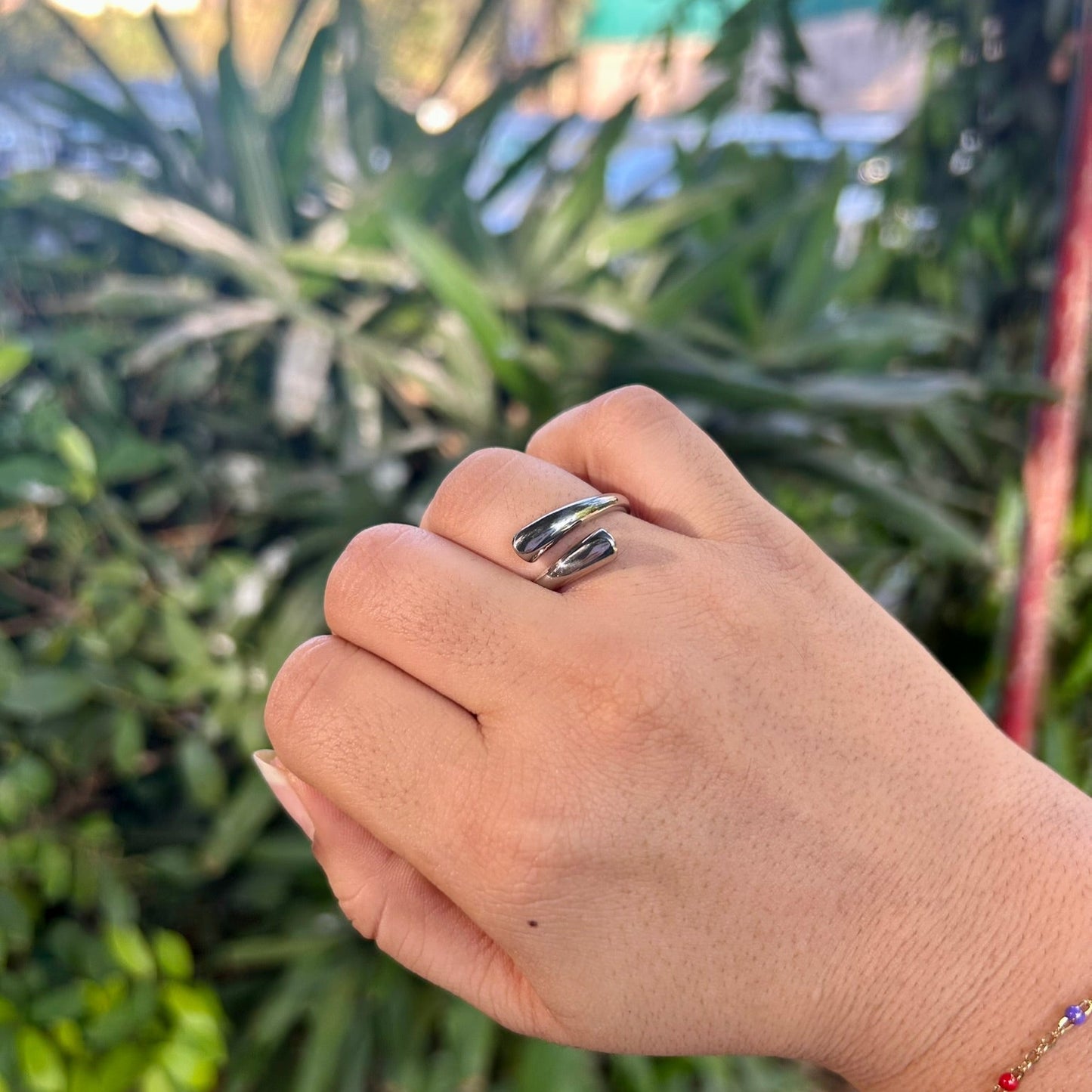 Adapt Stainless Steel Adjustable Ring | Delphin Jewels