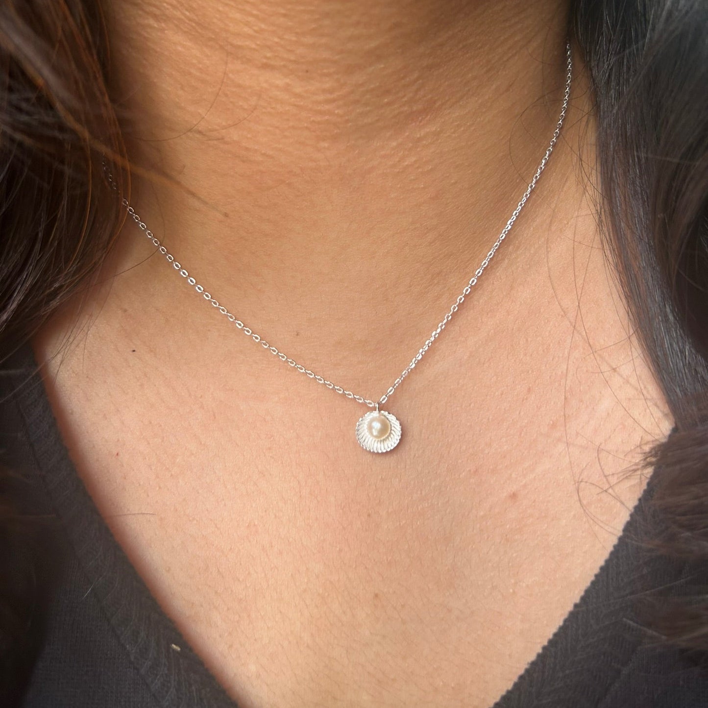 Seashell Necklace 925 Sterling Silver
