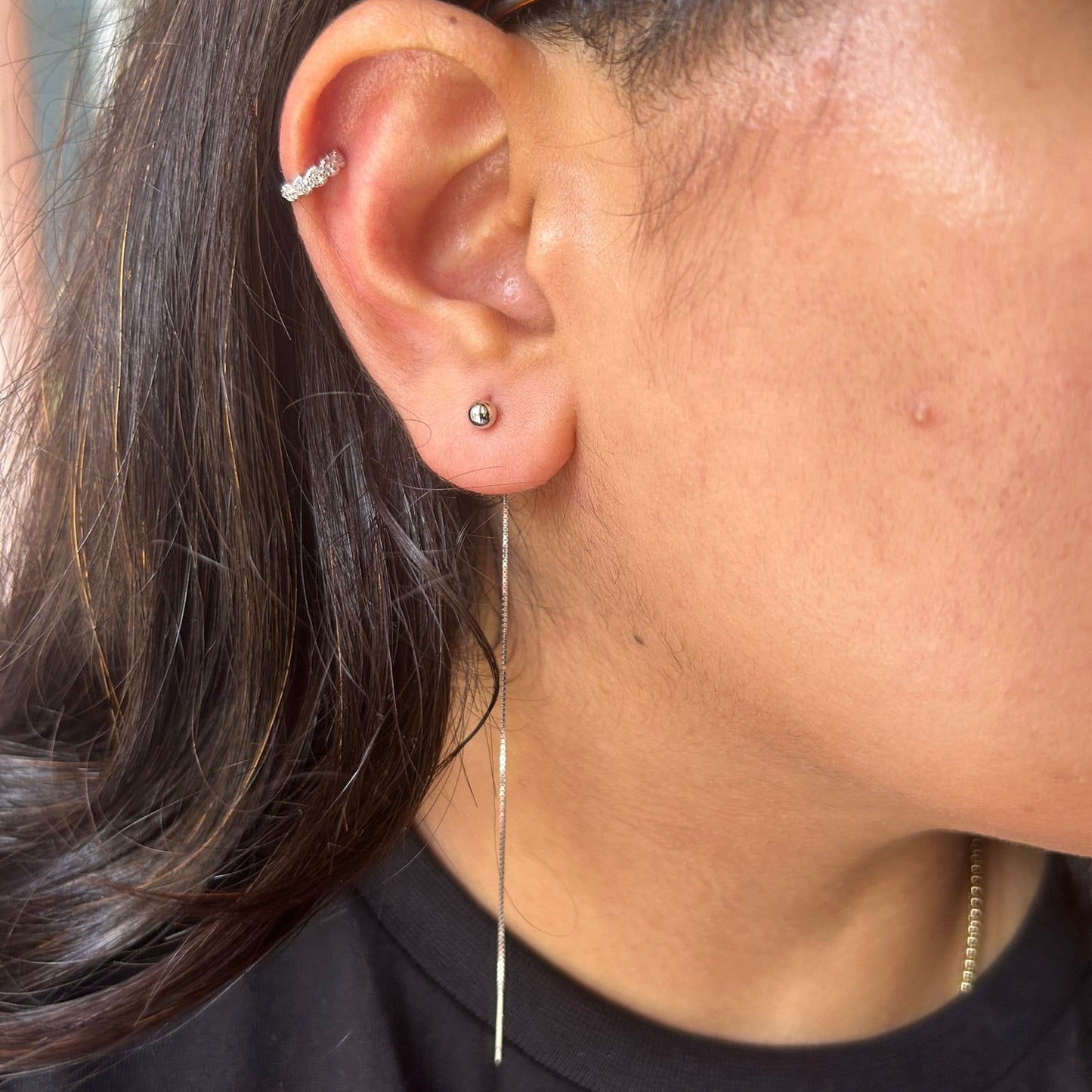 Aira Thread Earring | 925 Sterling Silver