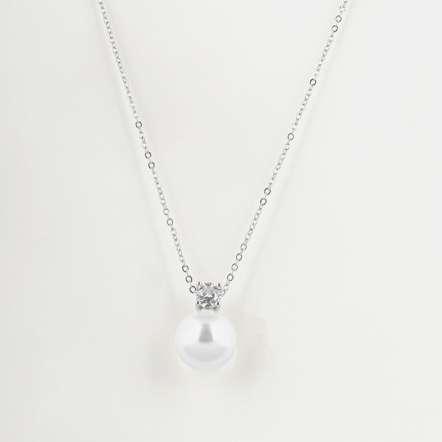 pearl necklace silver