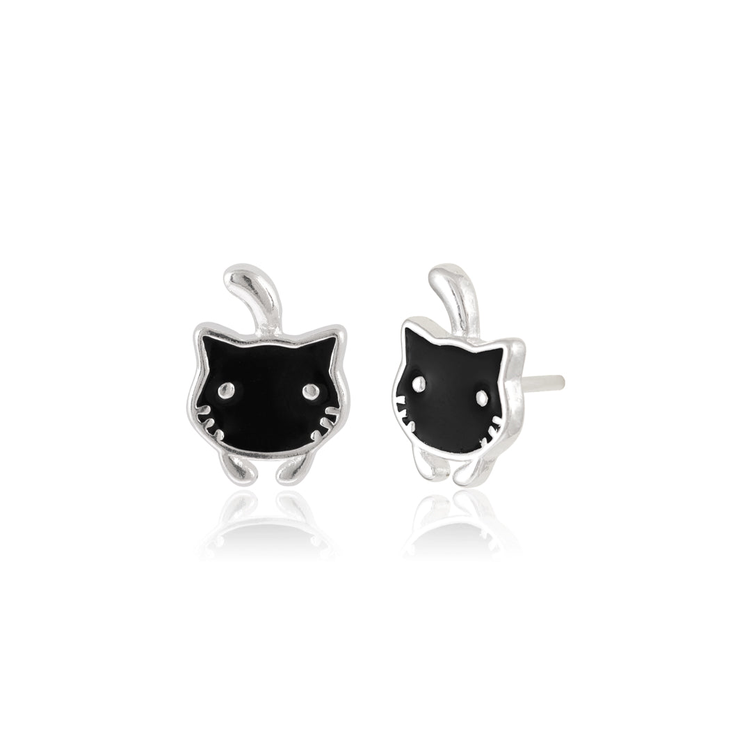 Cat Earrings | 925 Sterling Silver