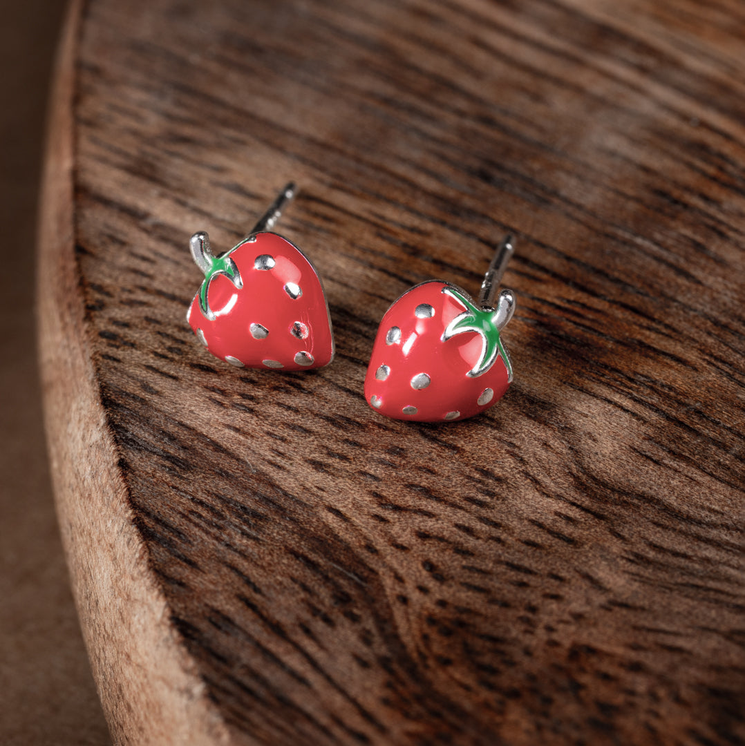 Strawberry Earrings | 925 Sterling Silver