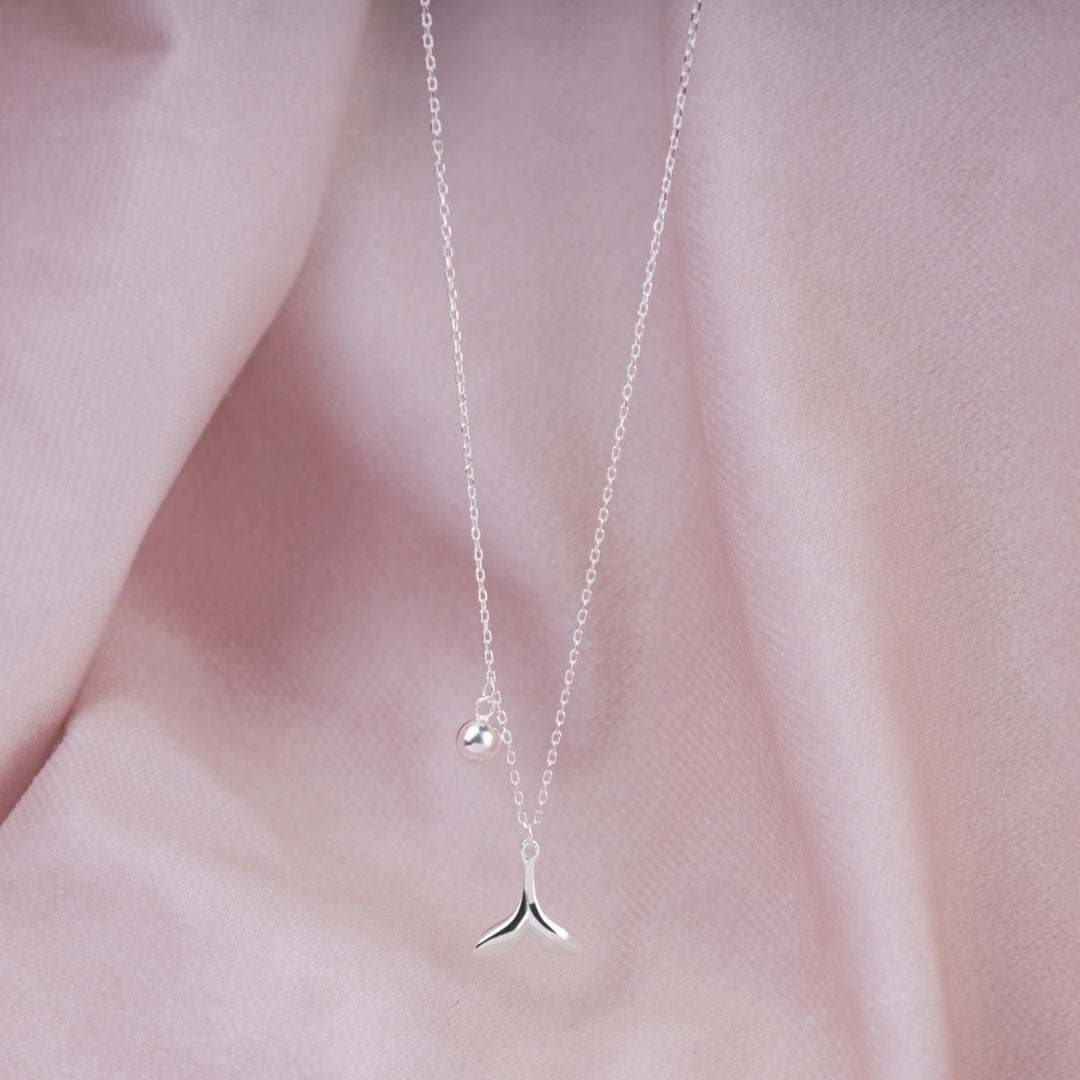 Mermaid's Tail Necklace 925 Sterling Silver