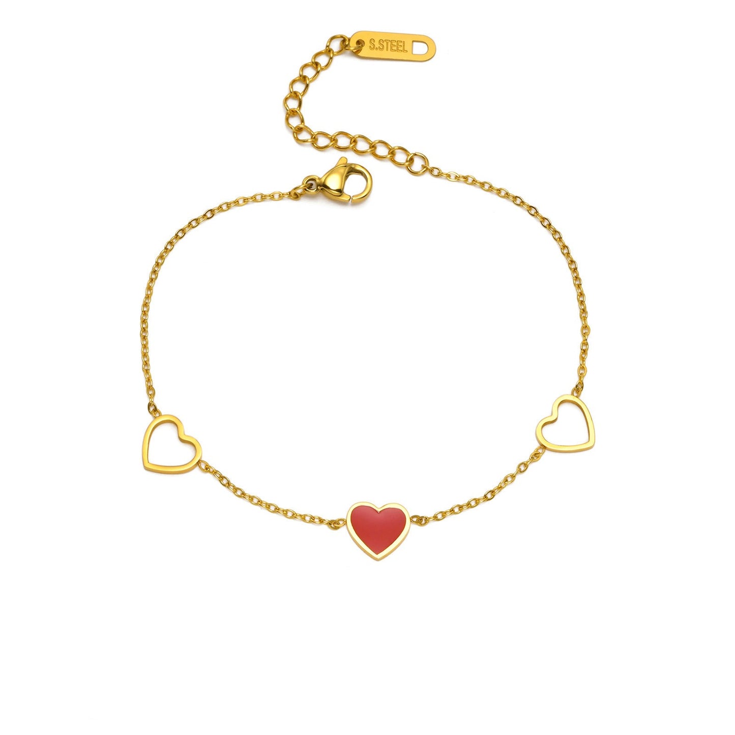 Red Hearts Bracelet