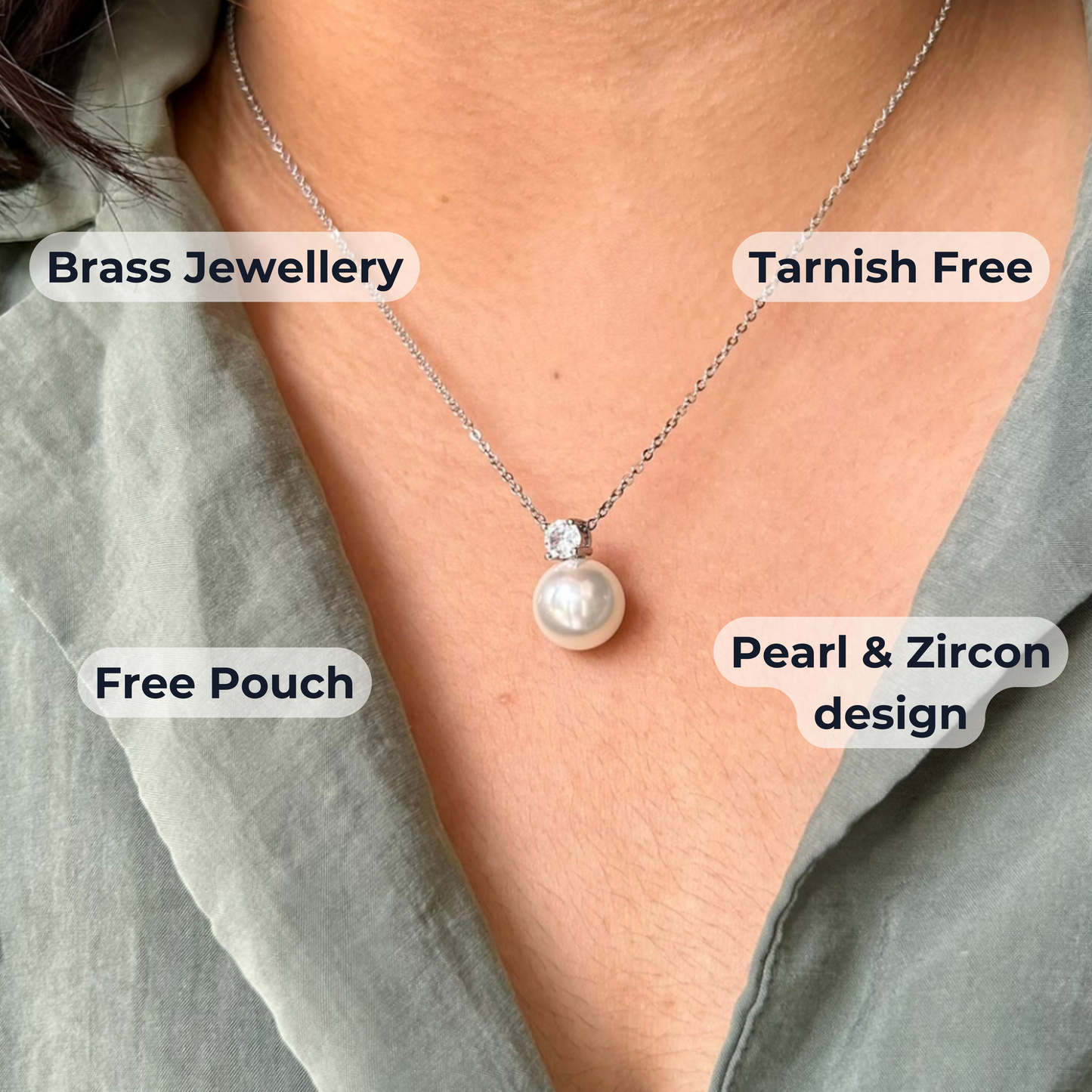 Pearl & Diamond Necklace