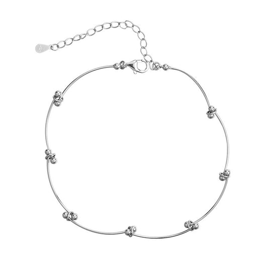 Wave Anklet | 925 Sterling Silver