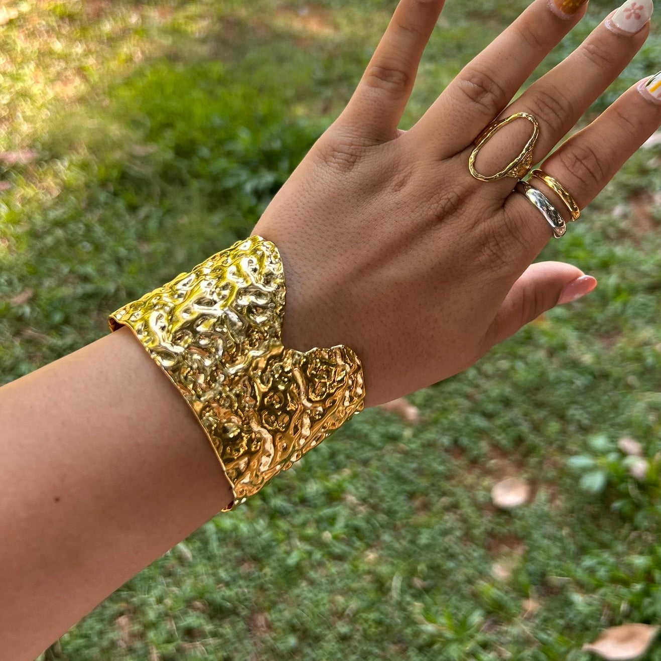 Gilded Cuff Bracelet