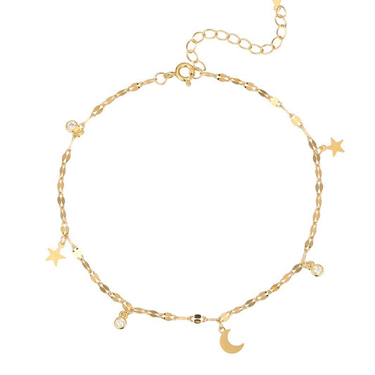 Celestial Anklet | 925 Sterling Silver