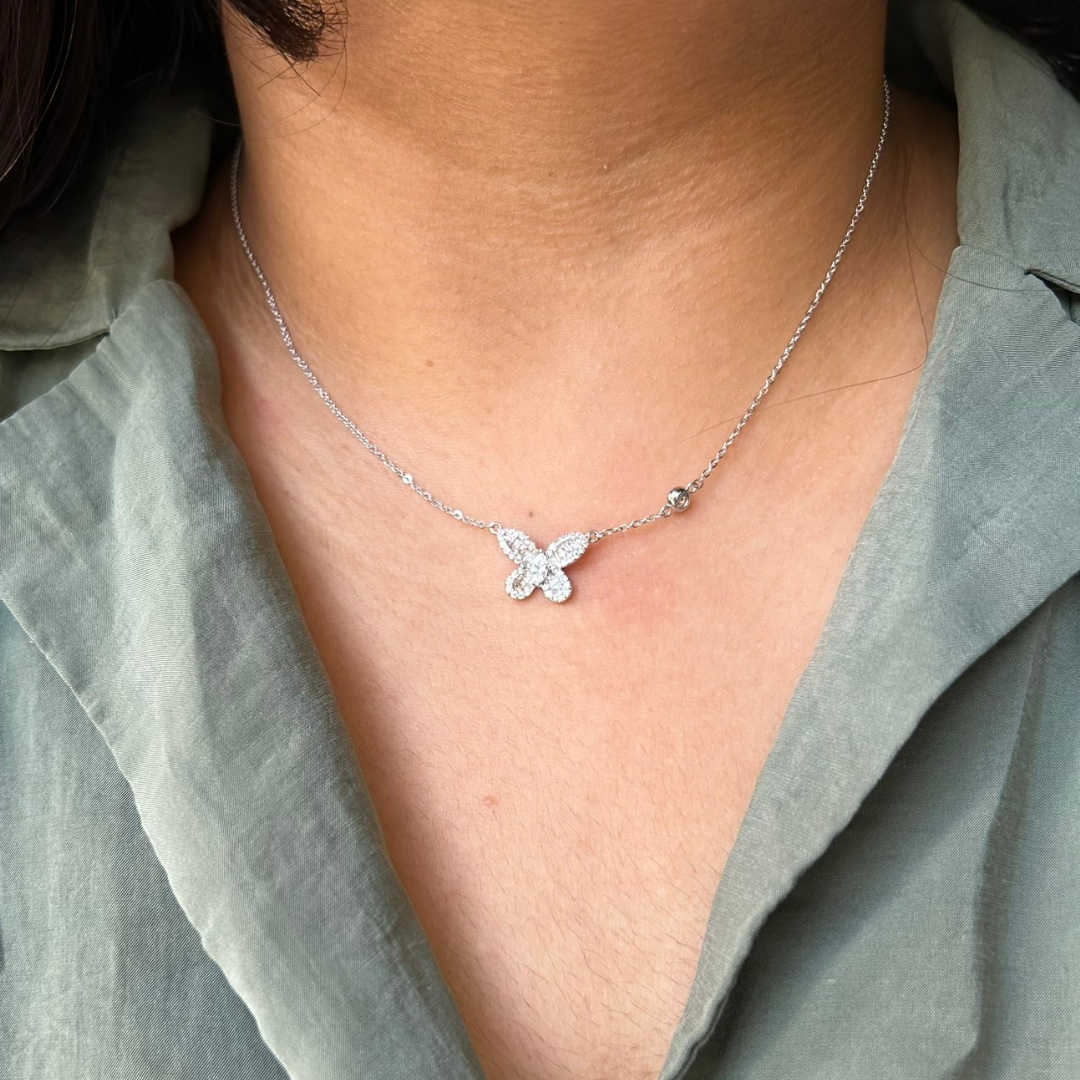 simple butterfly necklace