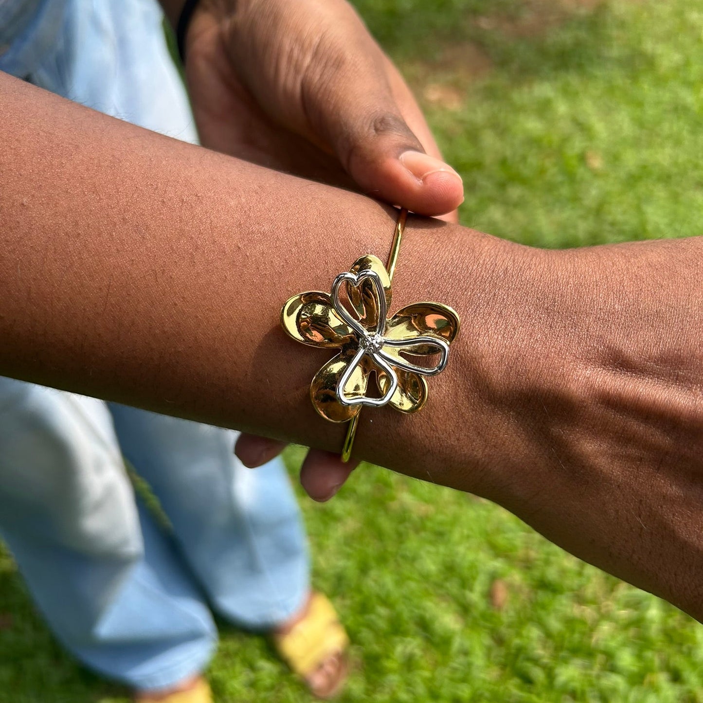 Flower Cuff Bracelet