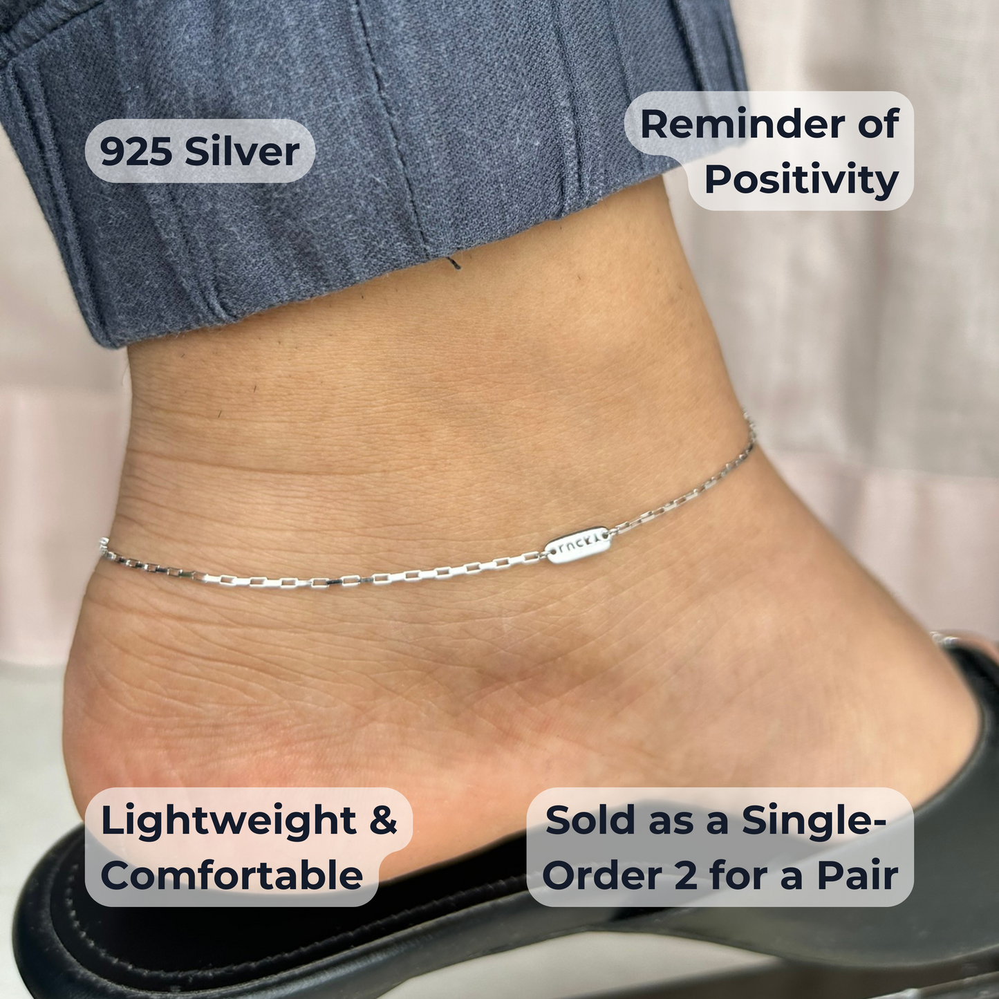 Lucky You Anklet | 925 Sterling Silver
