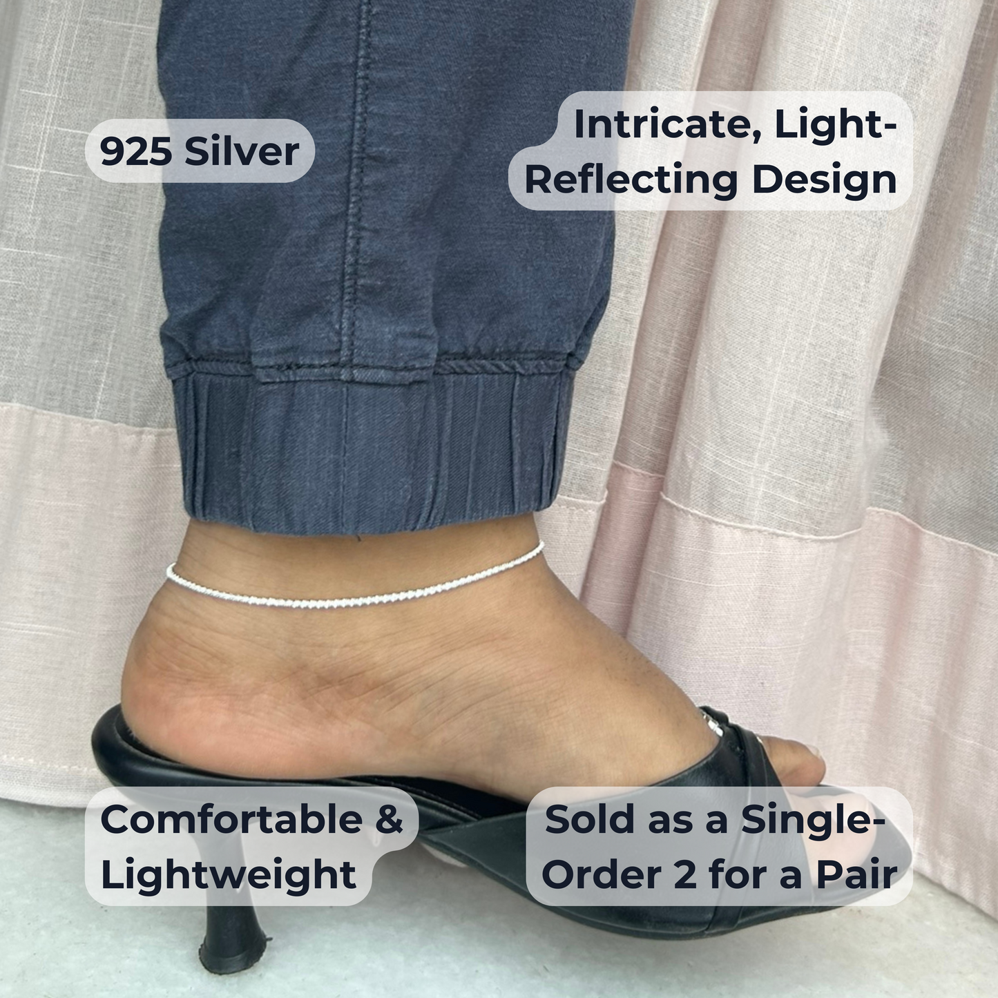 Loop Anklet | 925 Sterling Silver