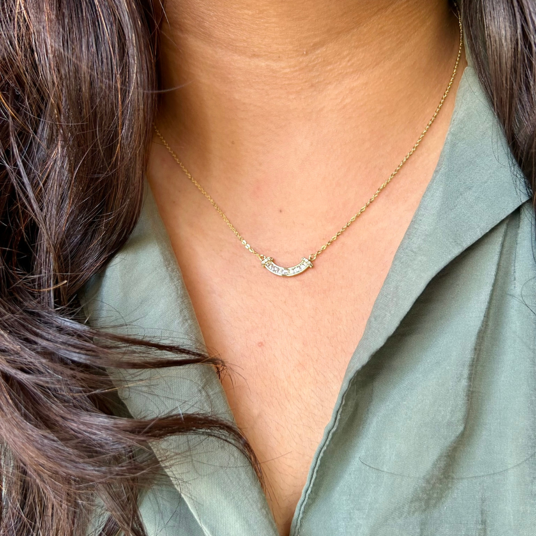 gold plated necklace set
