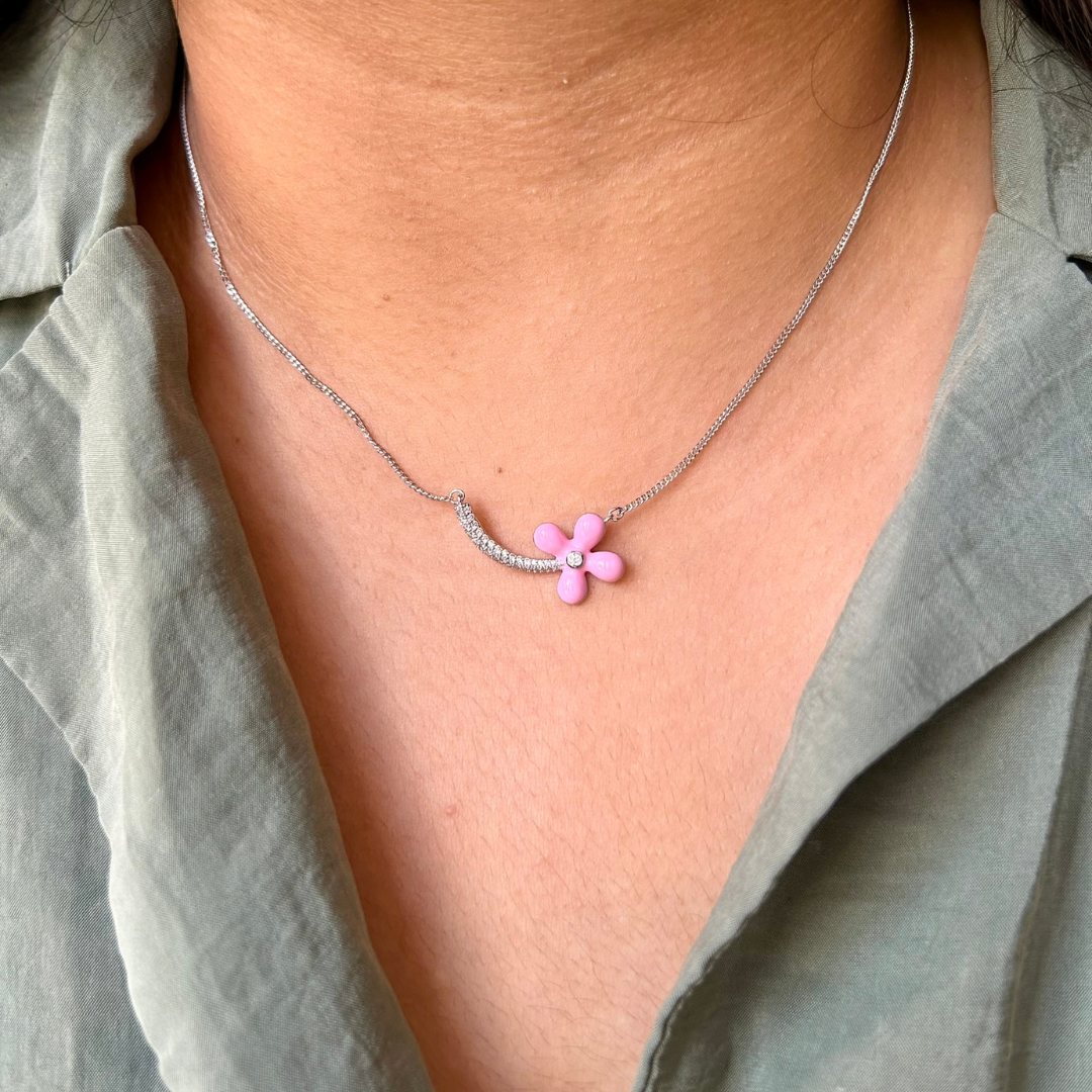 flower necklace design