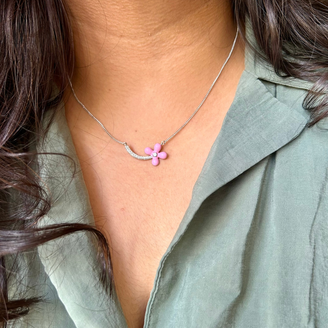 flower necklace set