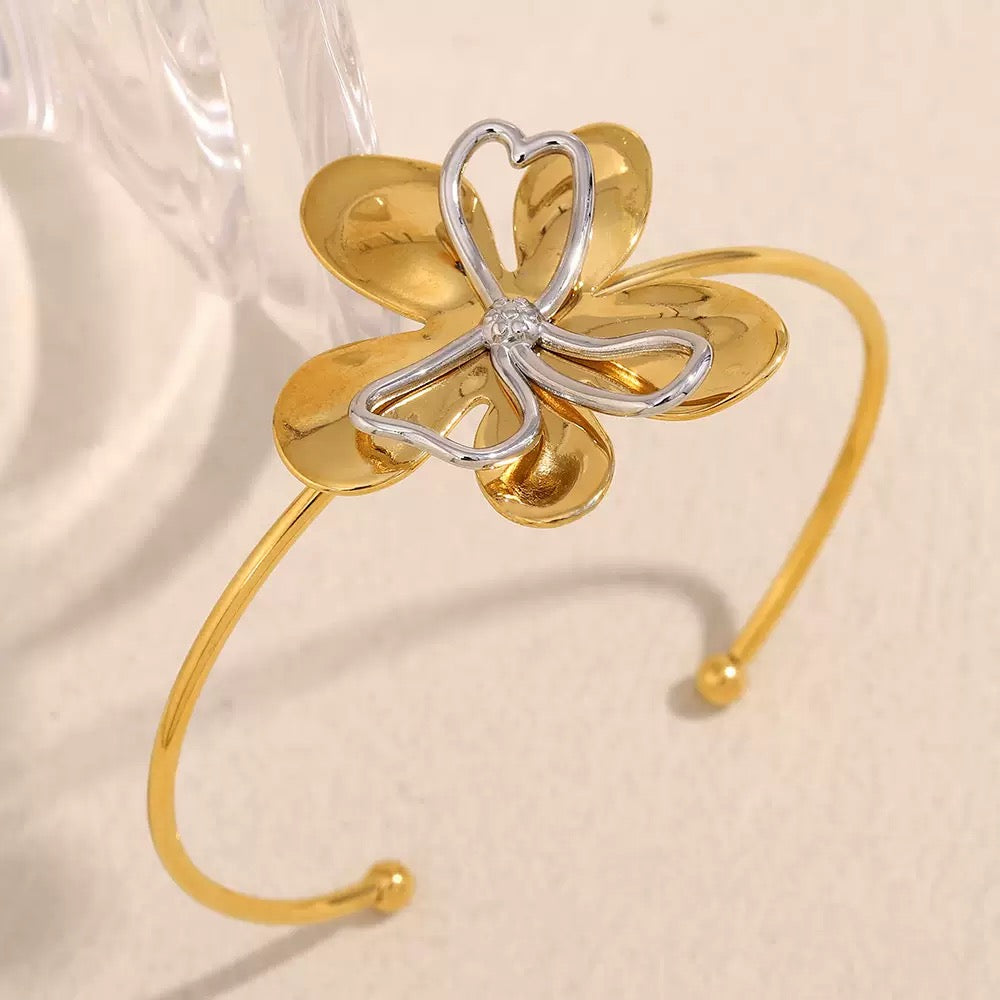 Flower Cuff Bracelet