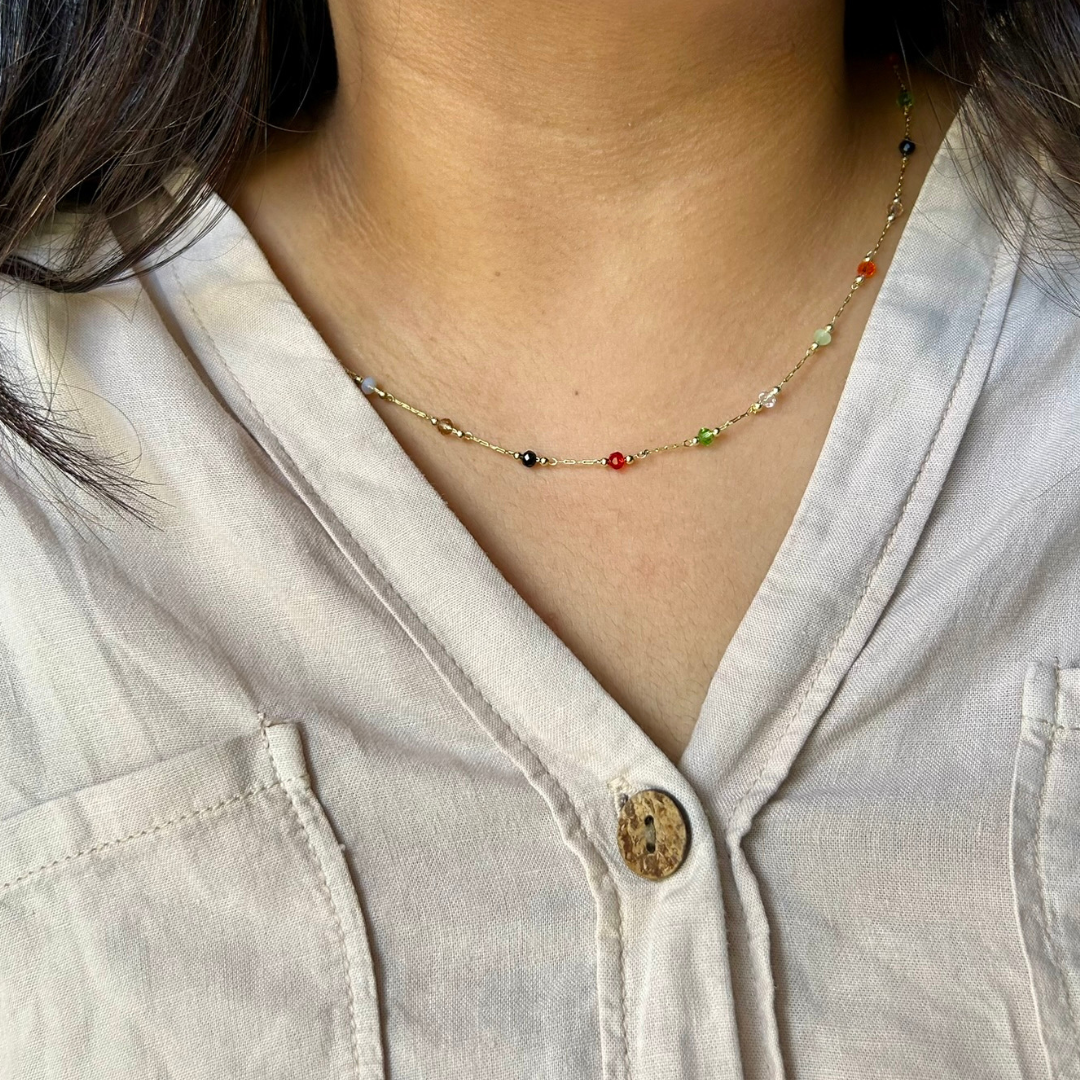 Gold Plated Necklace for Women - Delphin Jewels