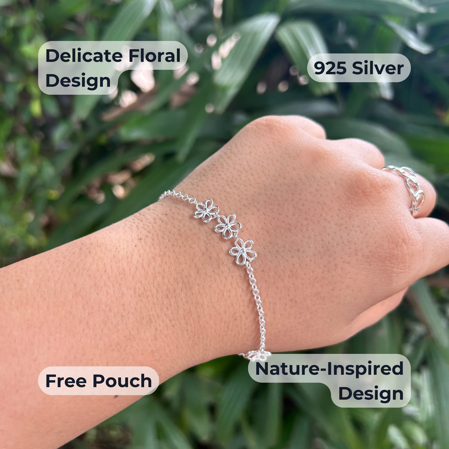 Flour-ish Bracelet | 925 Sterling Silver