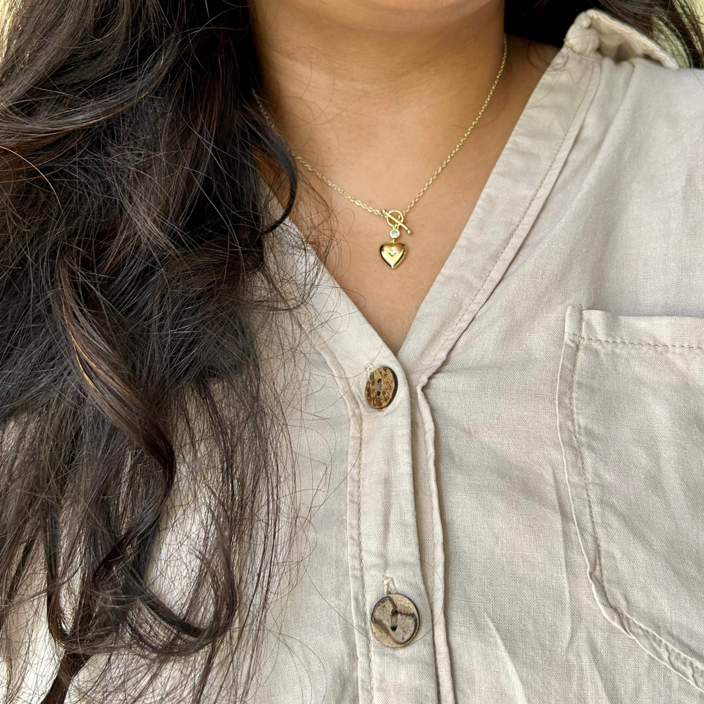 gold plated necklace for women