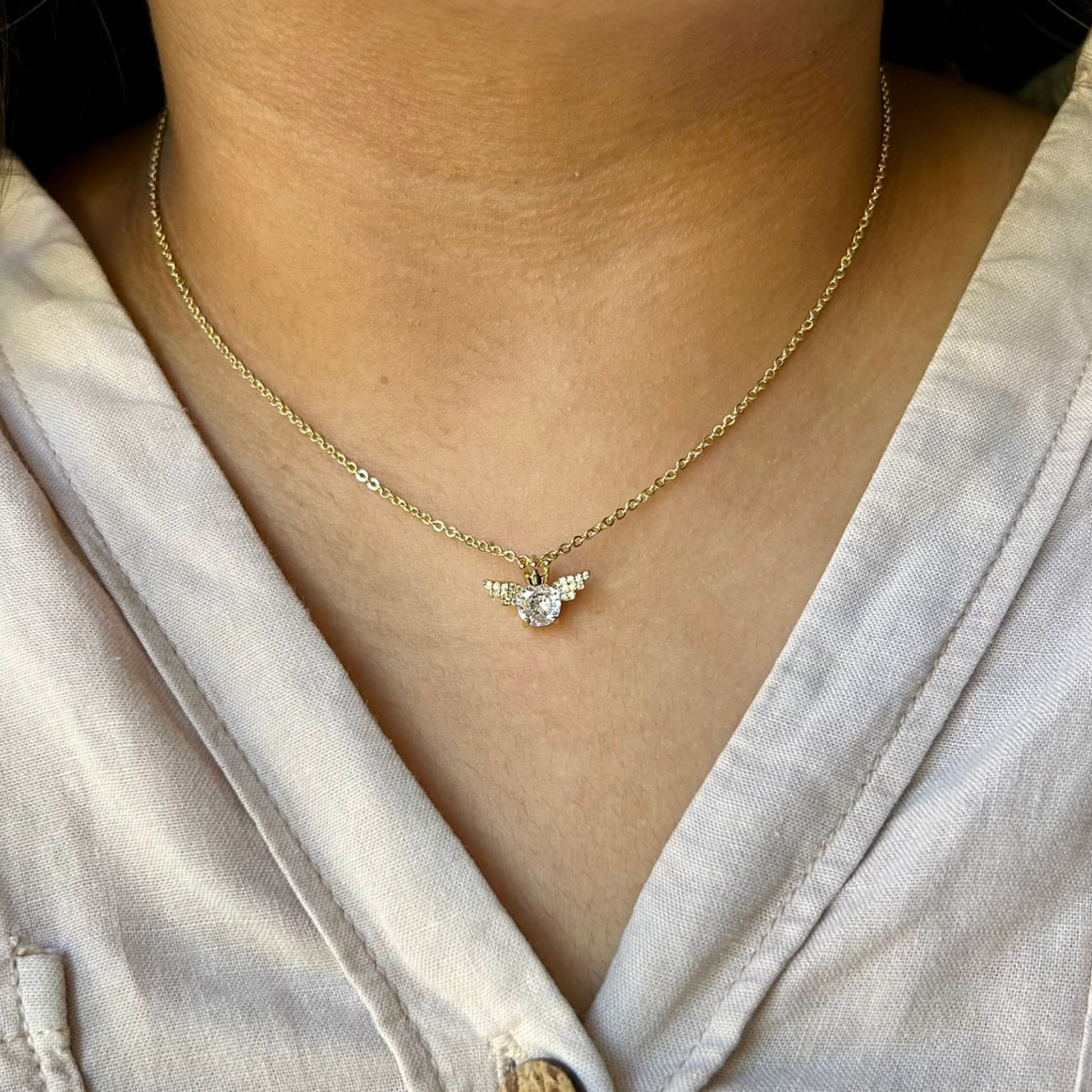 gold plated necklace for women