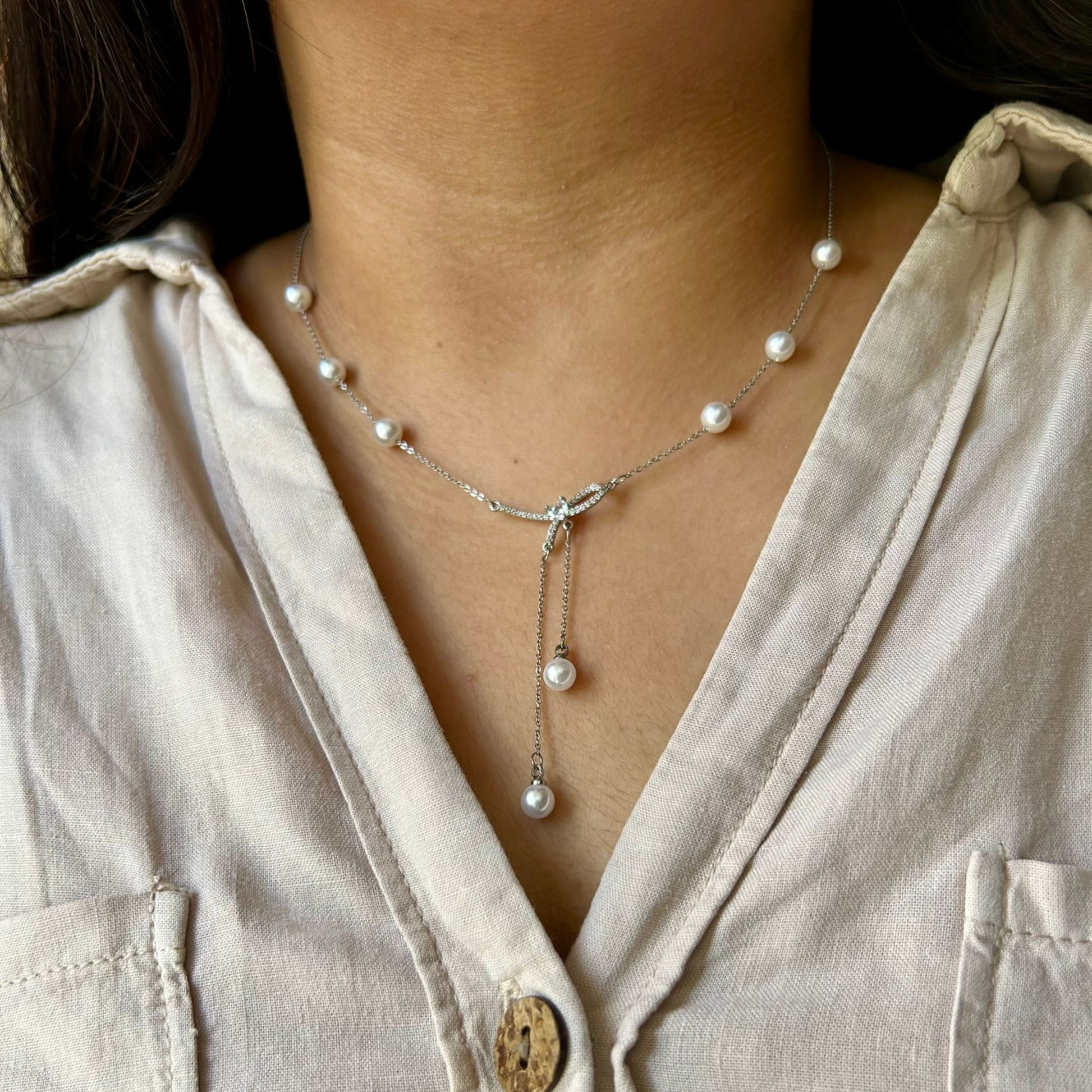 silver pearl jewellery
