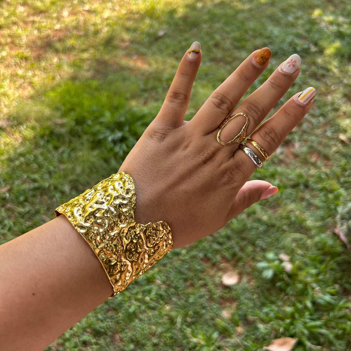 Gilded Cuff Bracelet