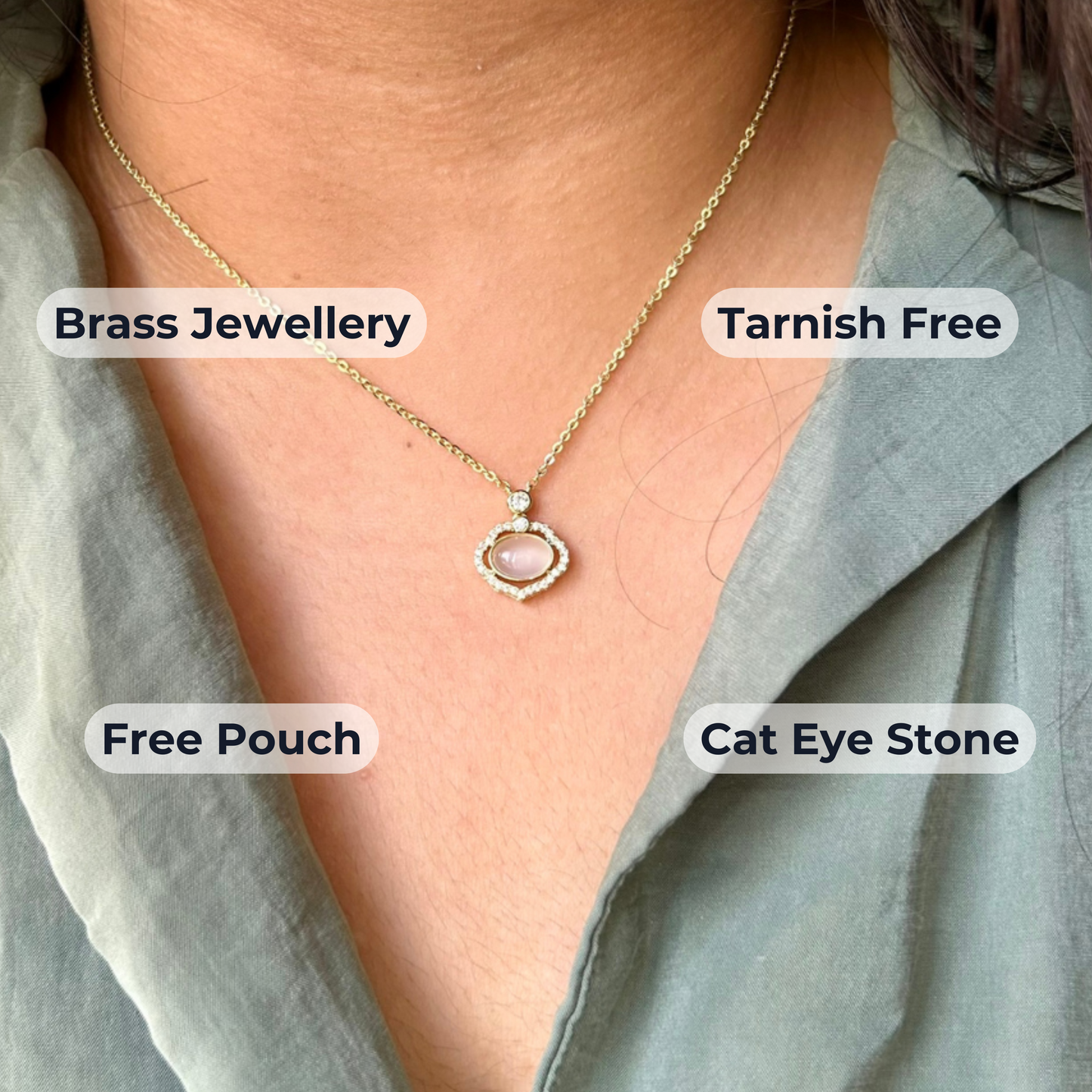 Gleam Oval Necklace