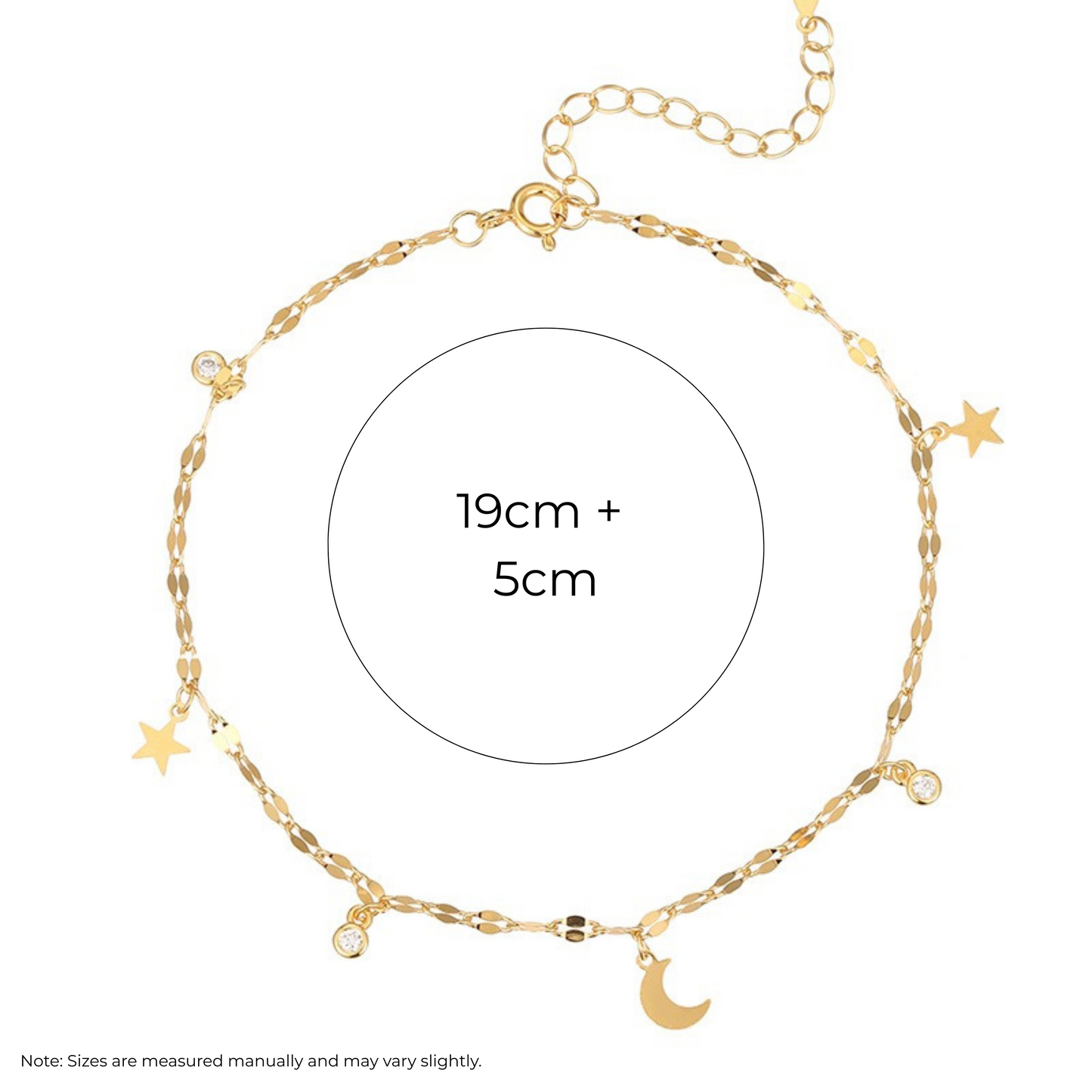Celestial Anklet | 925 Sterling Silver