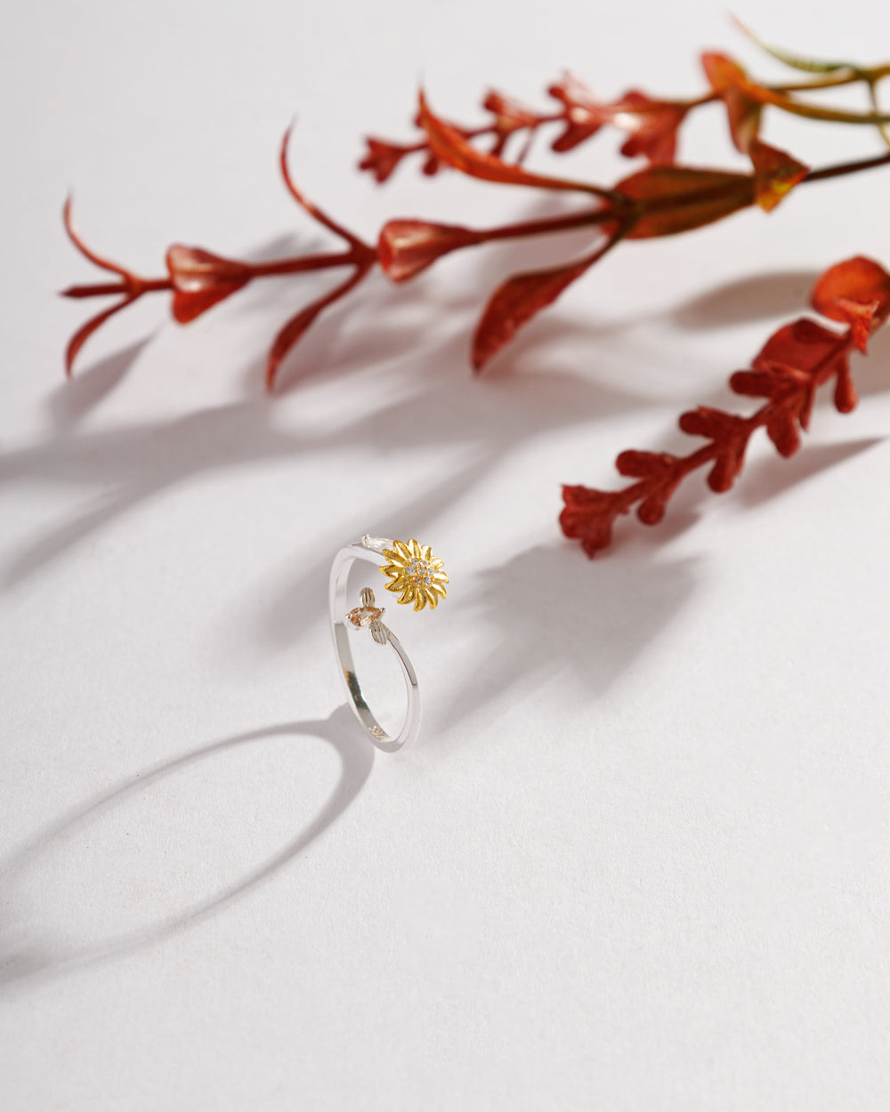 HoneyBee Fidget Spinner Ring | 925 Sterling Silver