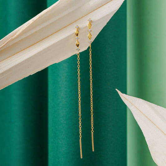 Elia Thread Earring | 925 Sterling Silver