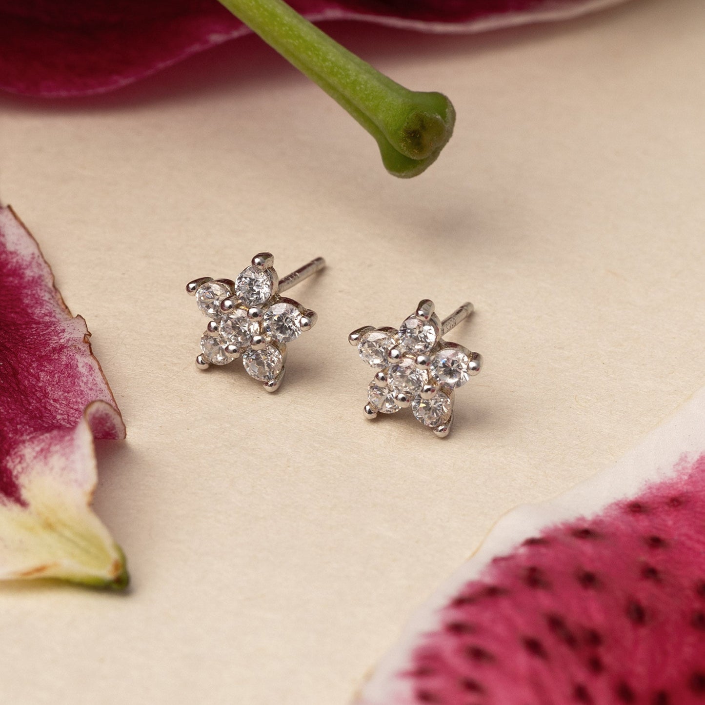 May Stud Earrings | 925 Silver