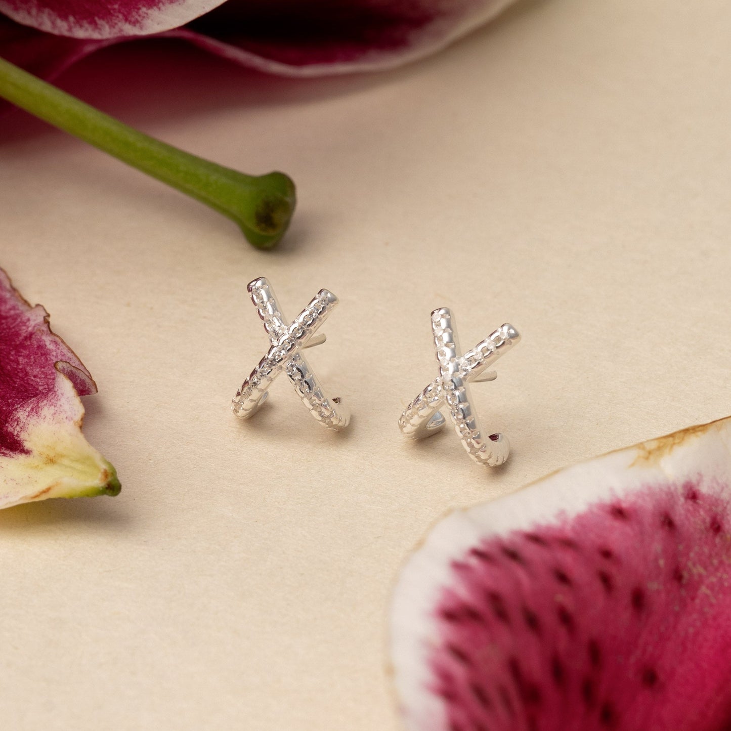 Roxie Illusion Stud Earrings | 925 Silver