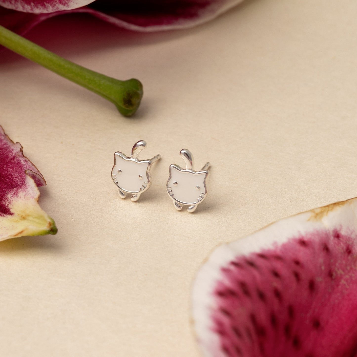 Cat Earrings | 925 Sterling Silver