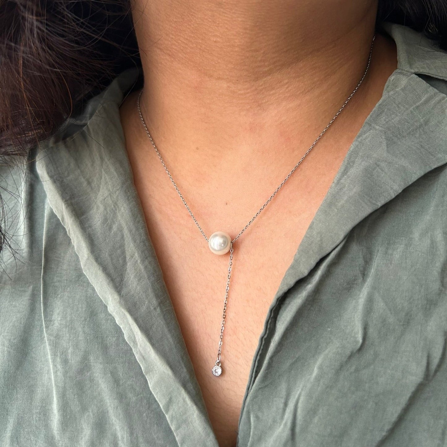 tiny pearl necklace