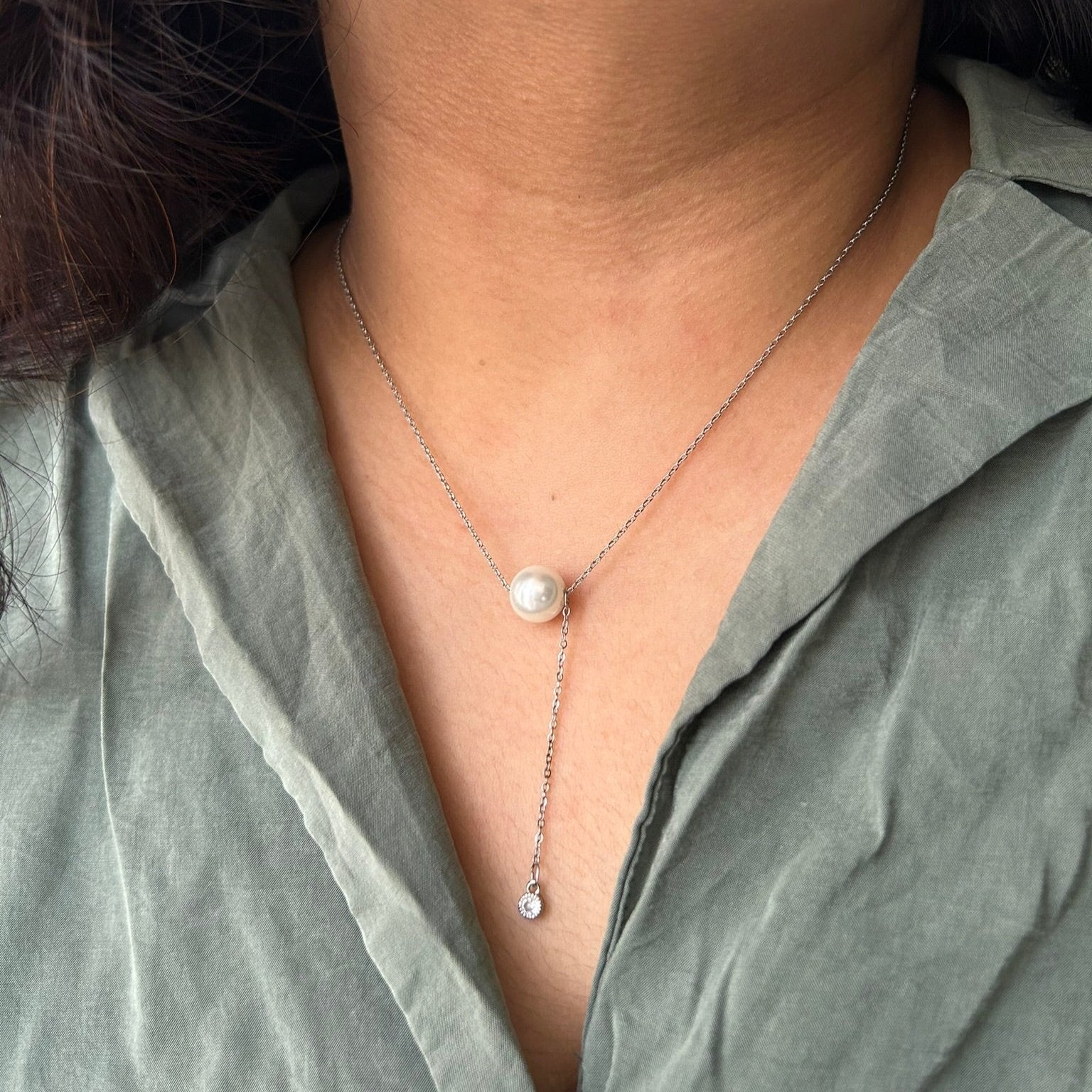 tiny pearl necklace