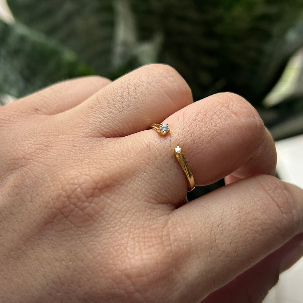 Dew Adjustable Ring | 925 Sterling Silver