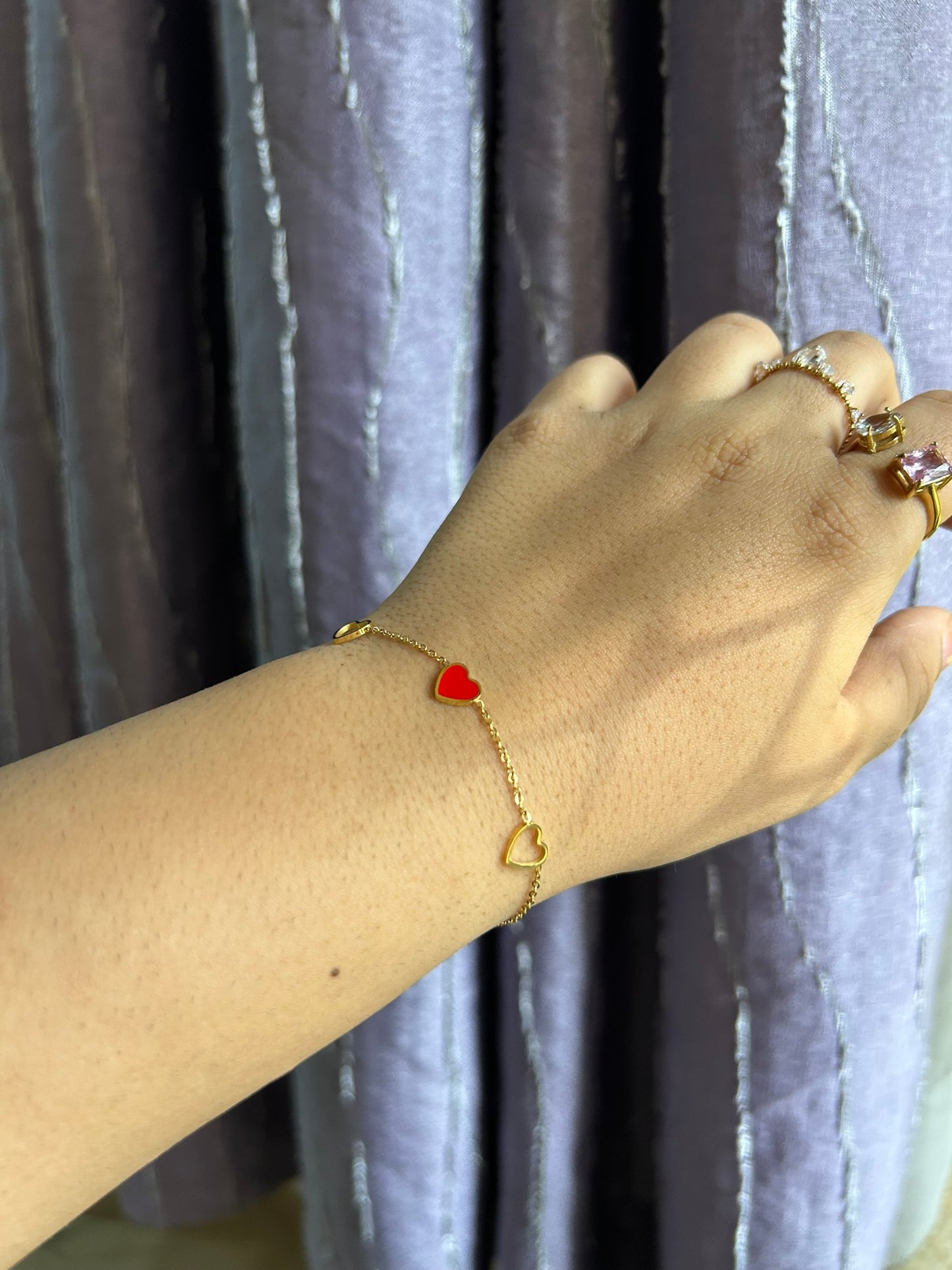 Red Hearts Bracelet