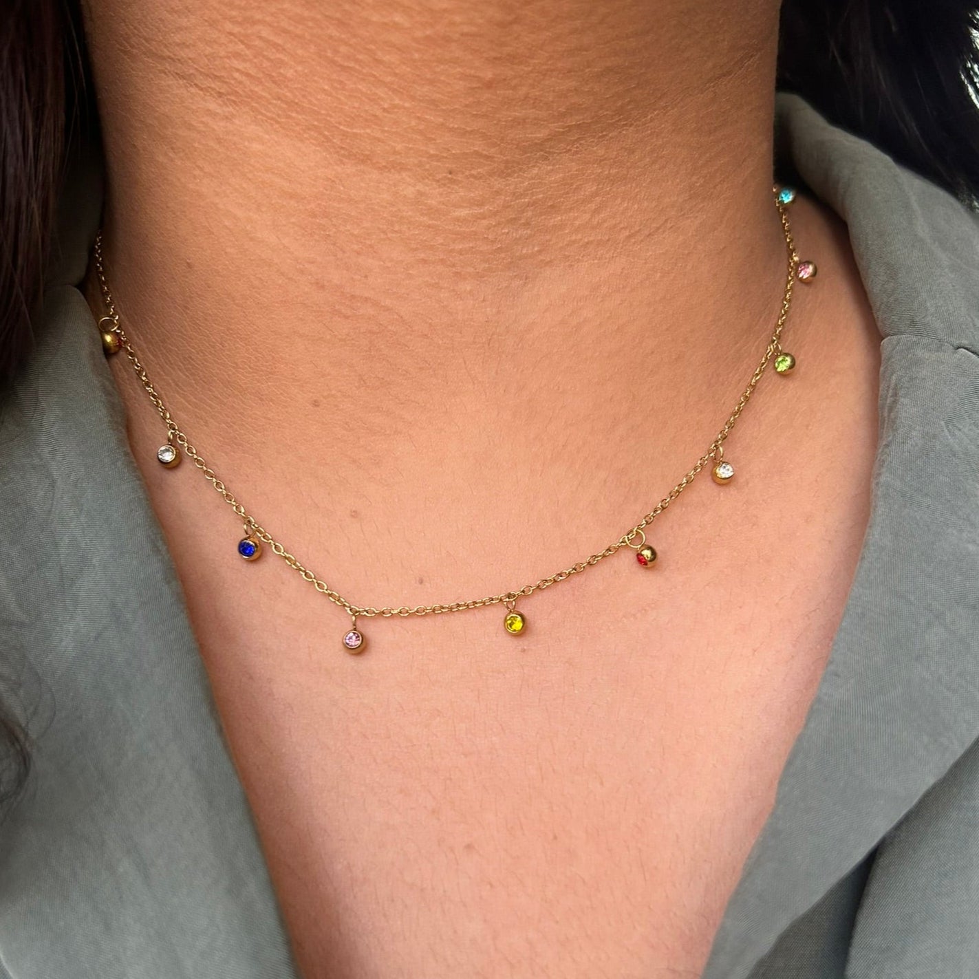 Bright Color Necklace | Delphin Jewels